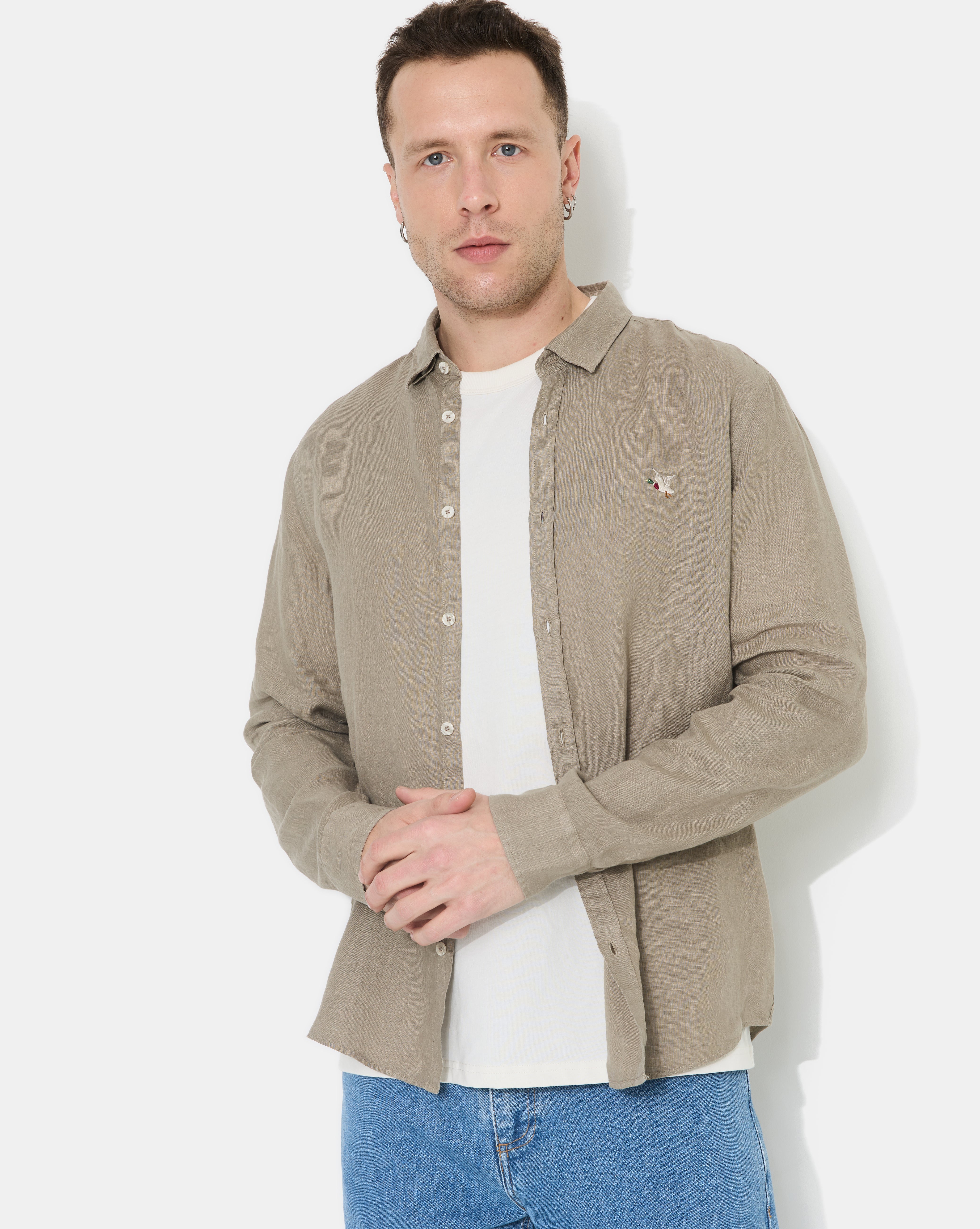 LINO LONG SLEEVE SHIRT ARMY