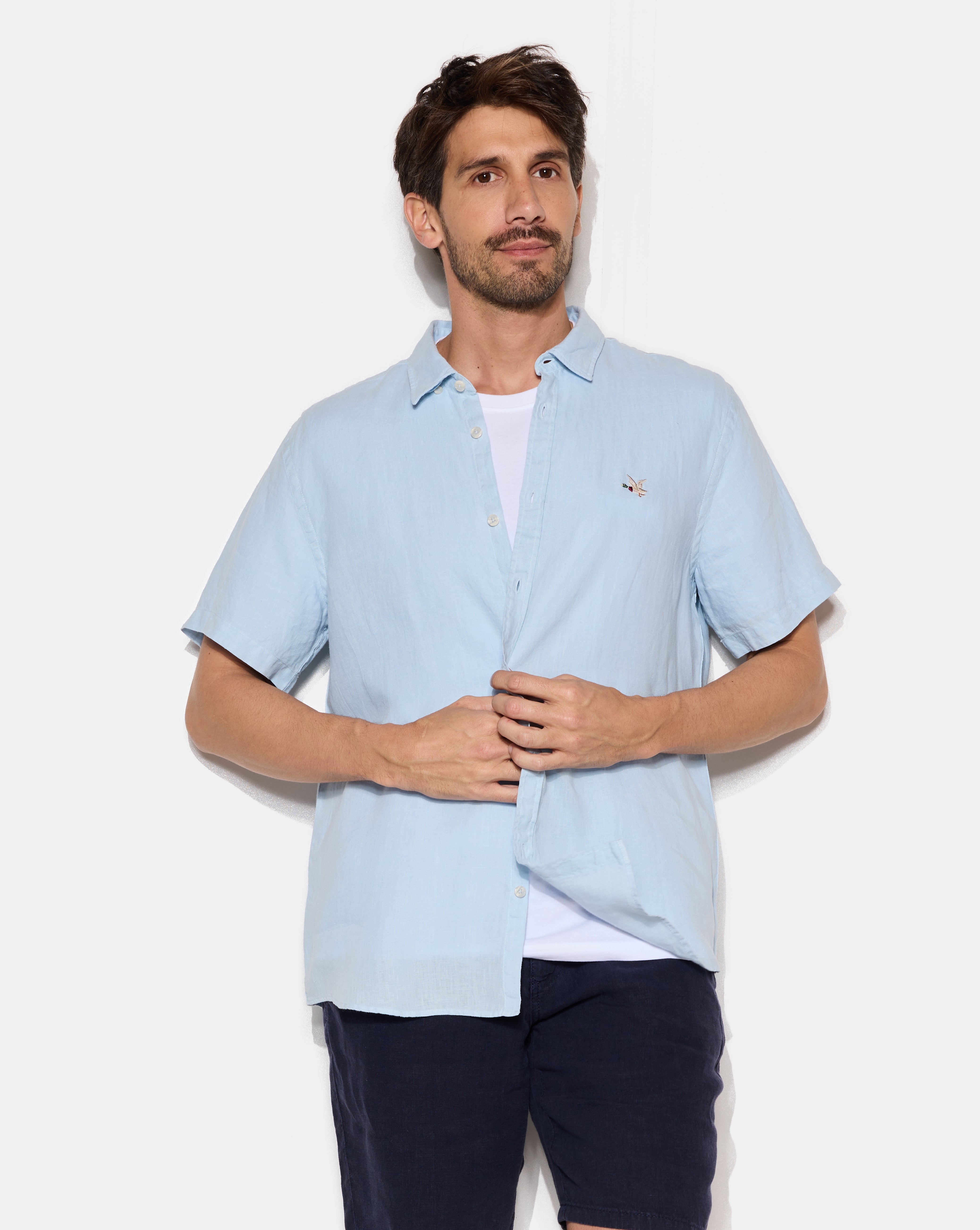 LINO SS SHIRT SKY BLUE