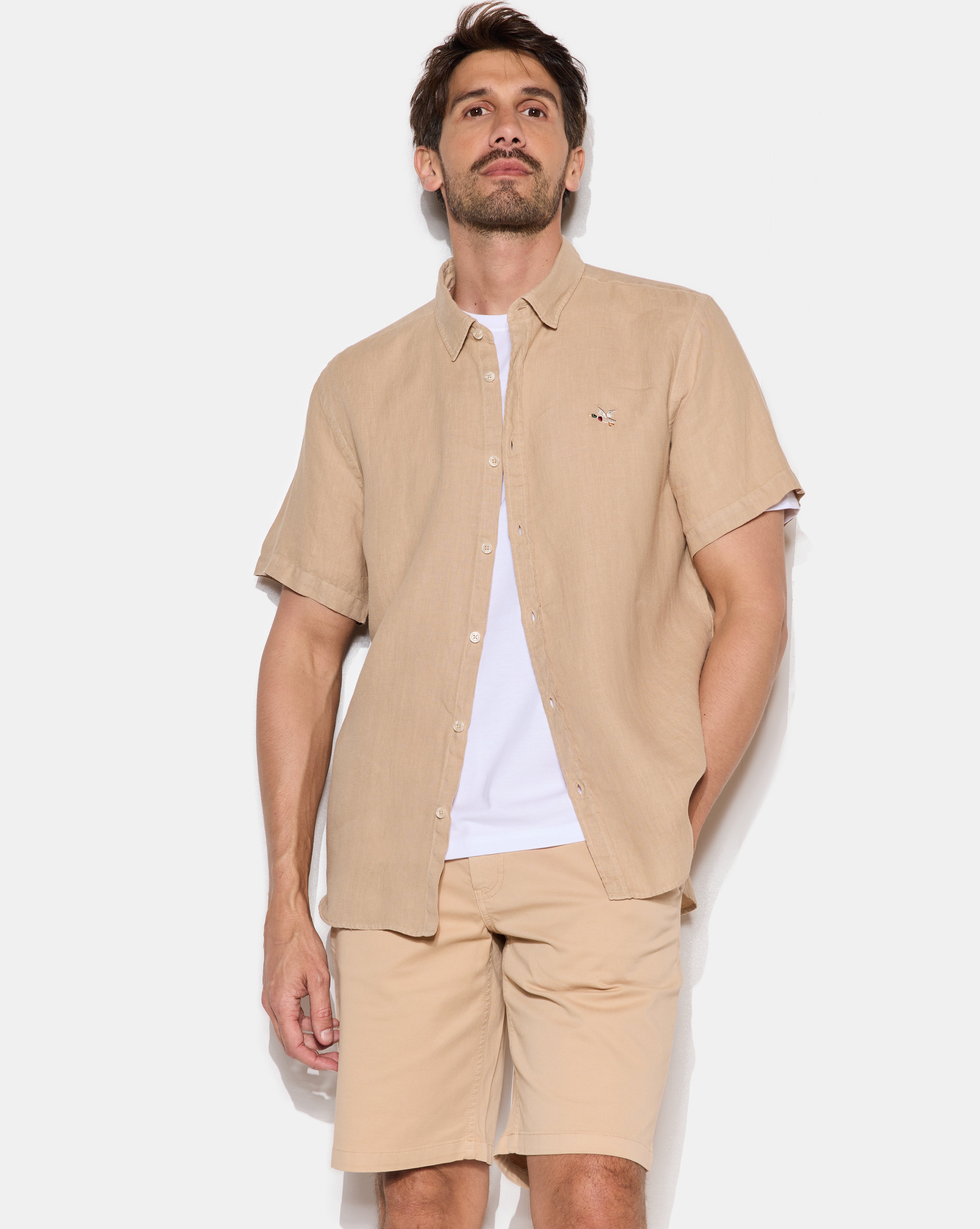 LINO S/S SHIRT BEIGE