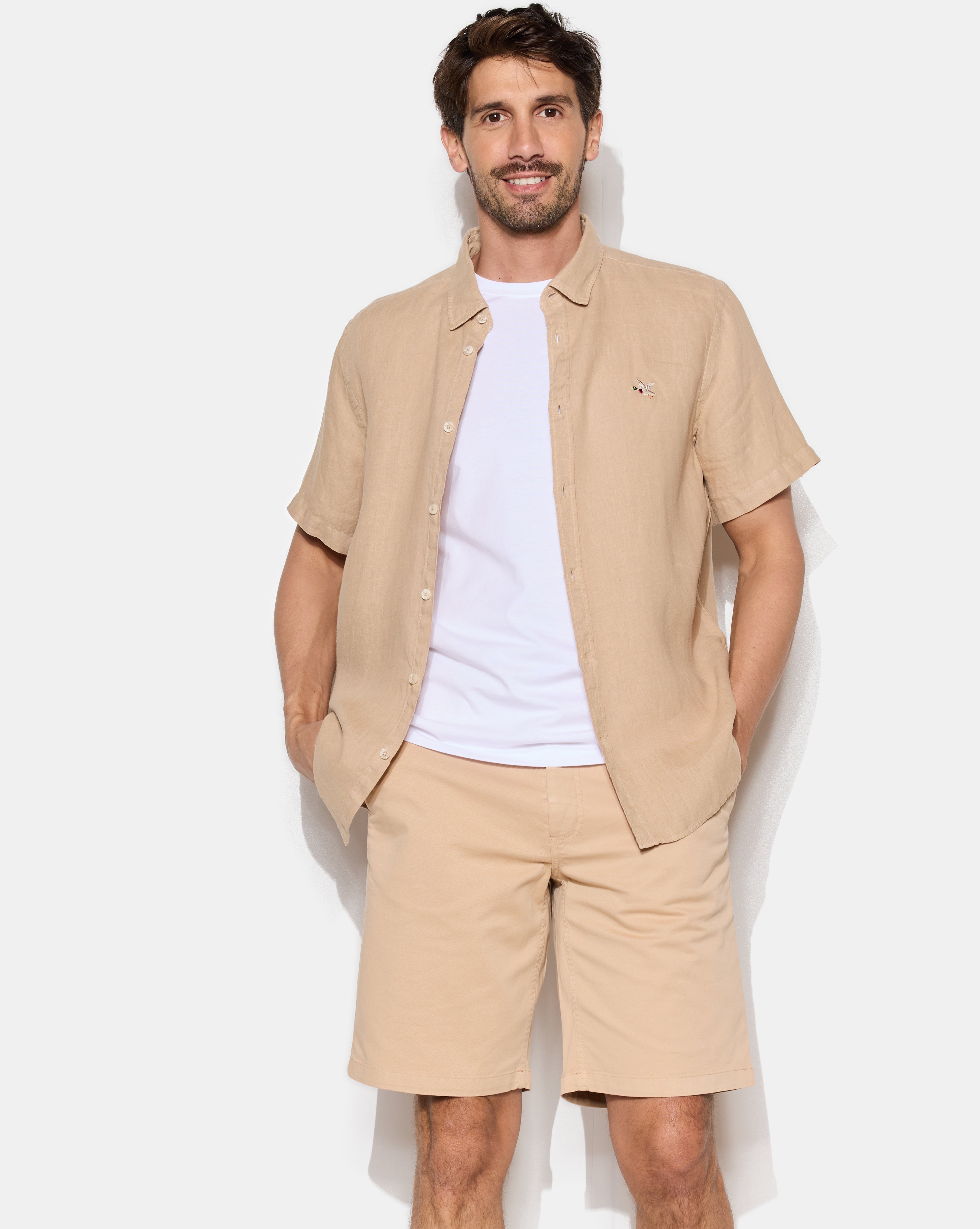 LINO S/S SHIRT BEIGE