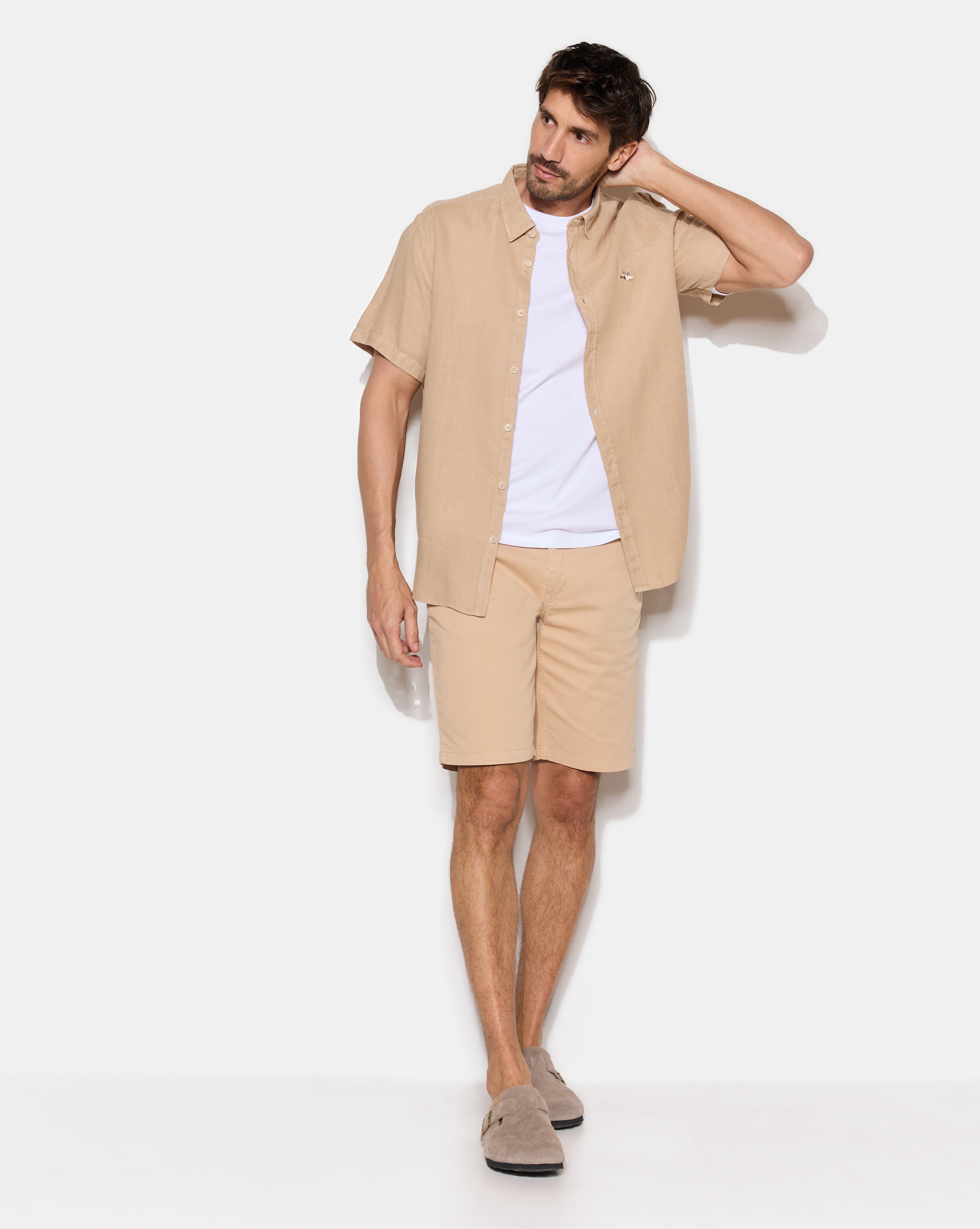 LINO S/S SHIRT BEIGE