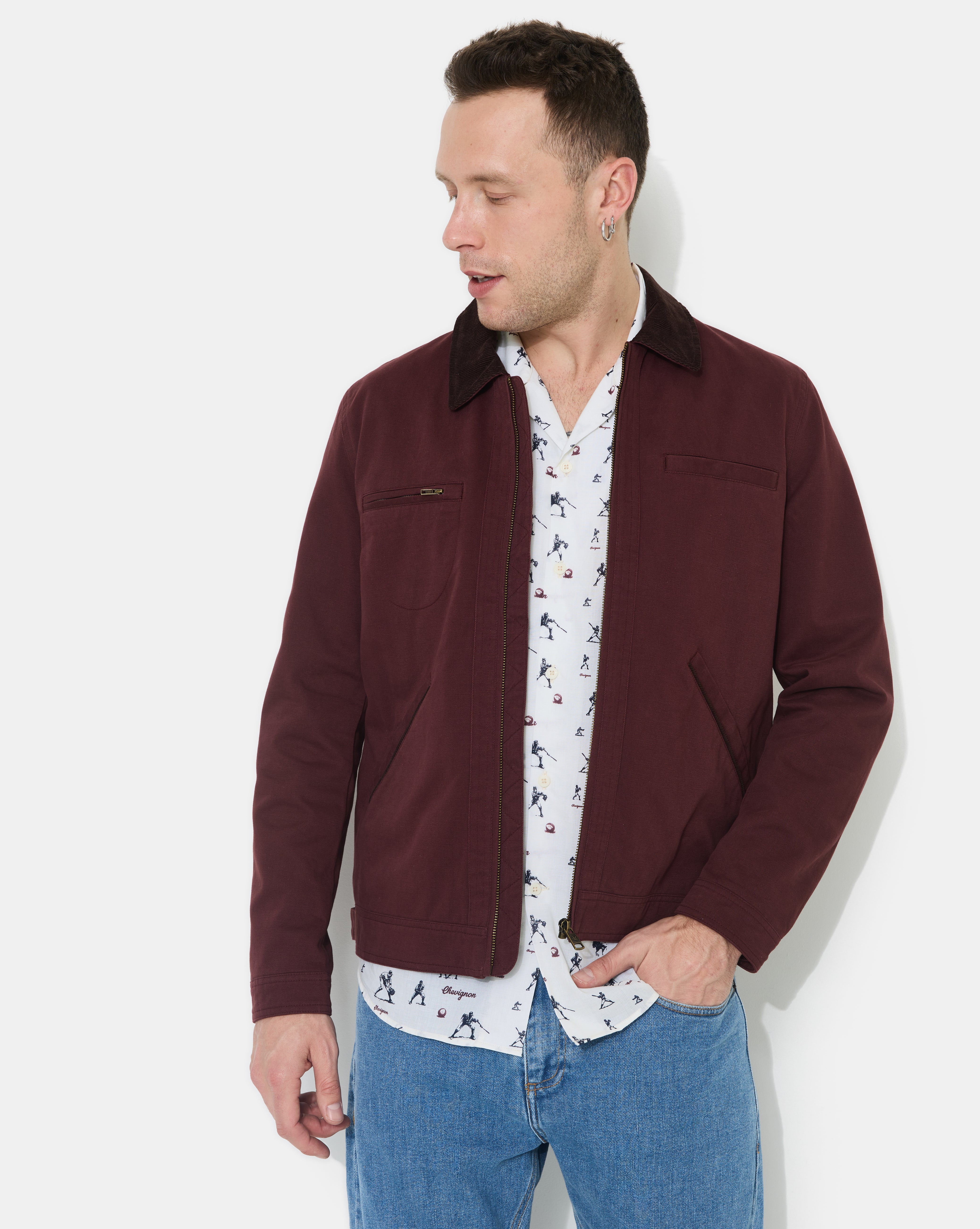 VESTE DALTON BURGUNDY