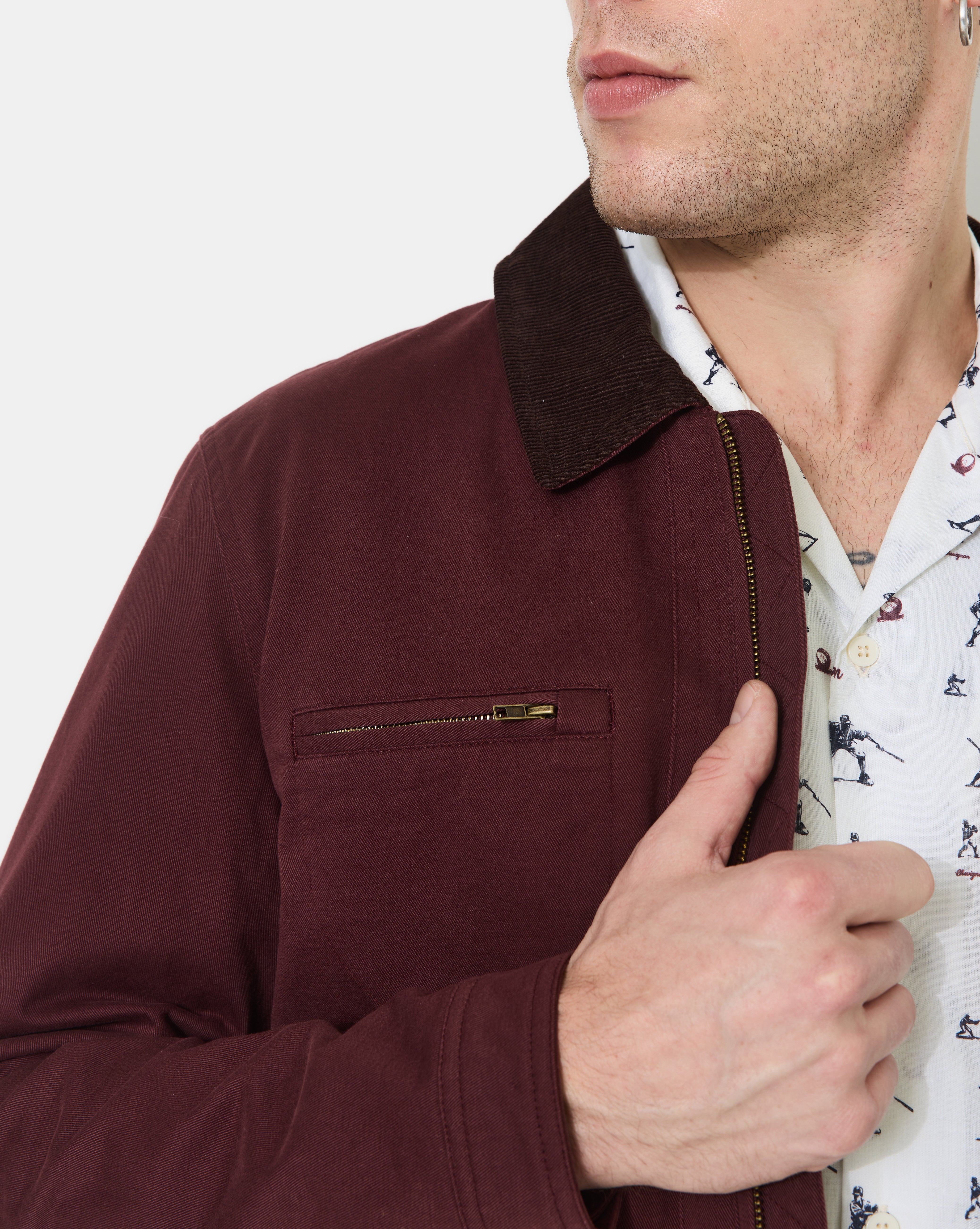 DALTON BURGUNDY JACKET