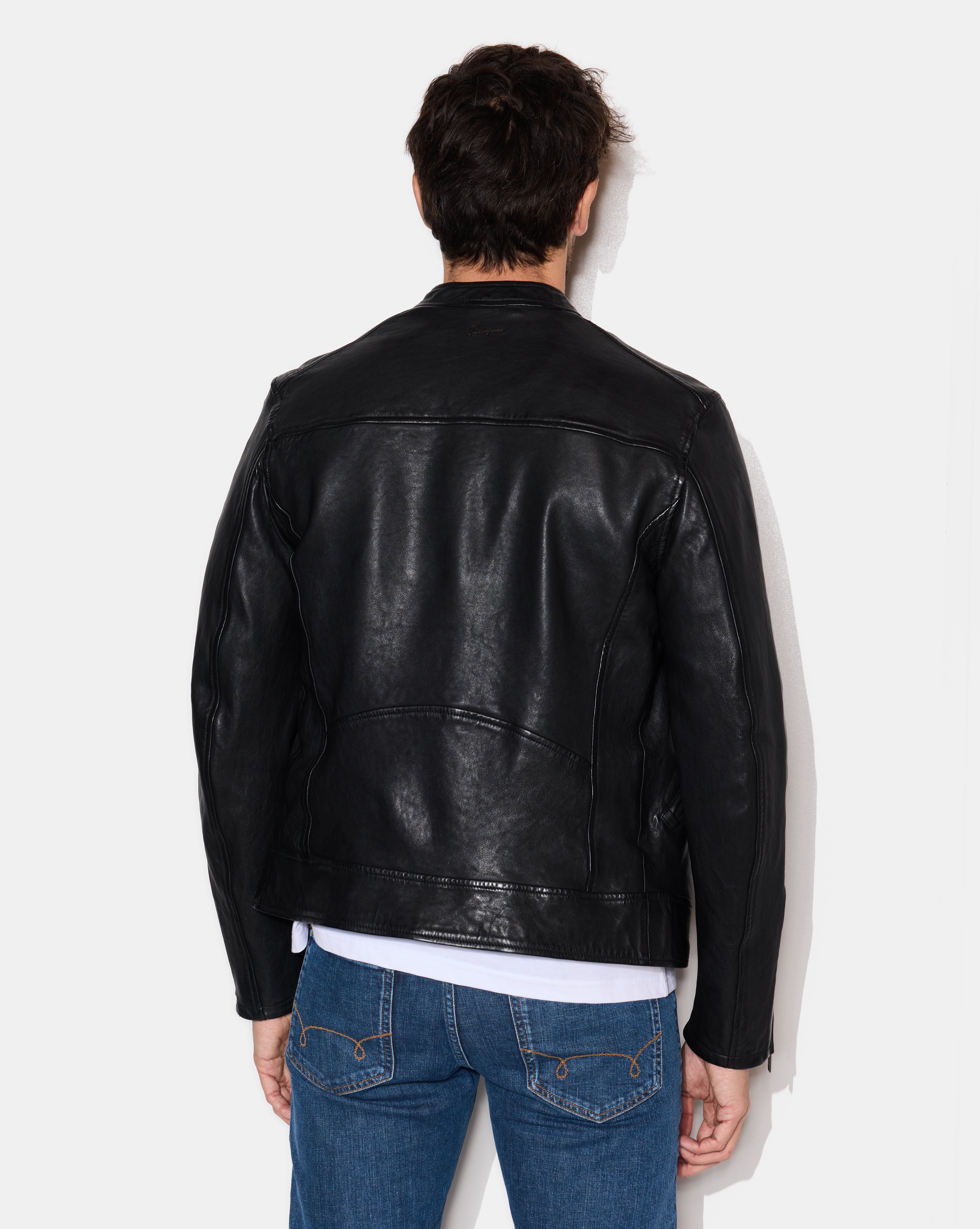 DUKE BLACK LEATHER JACKET