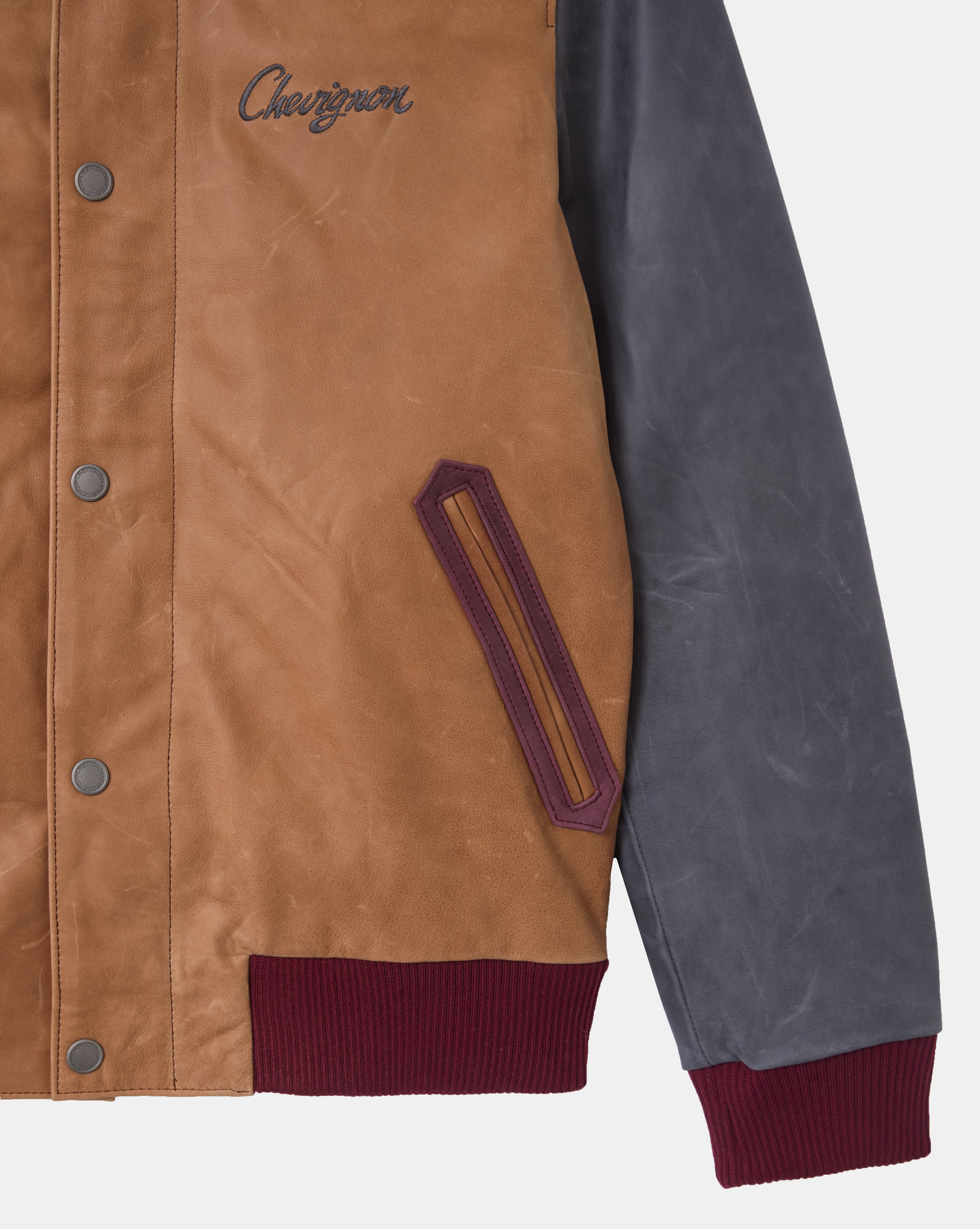 BLOUSON EN CUIR DEAREST BEIGE