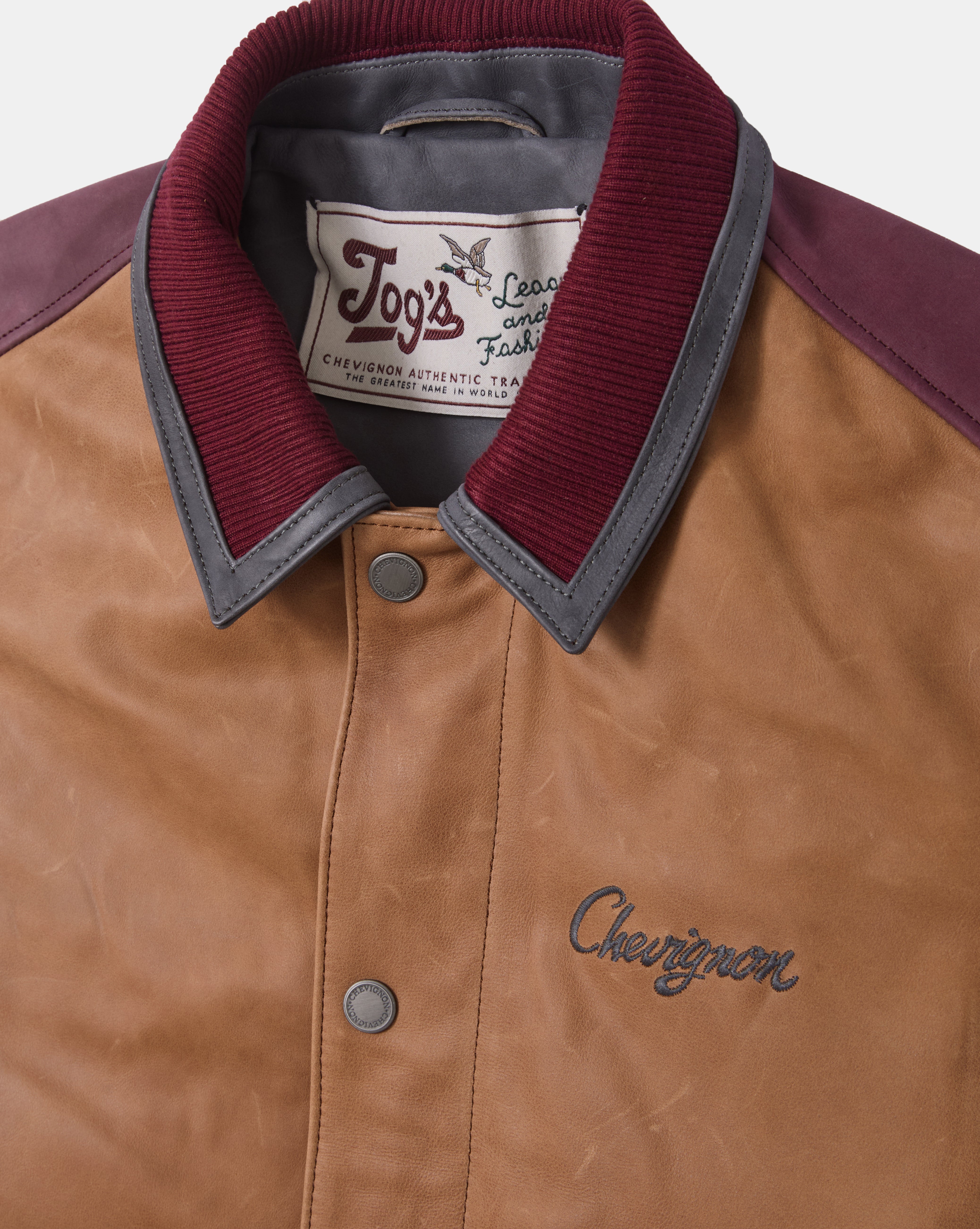 BLOUSON EN CUIR DEAREST BEIGE