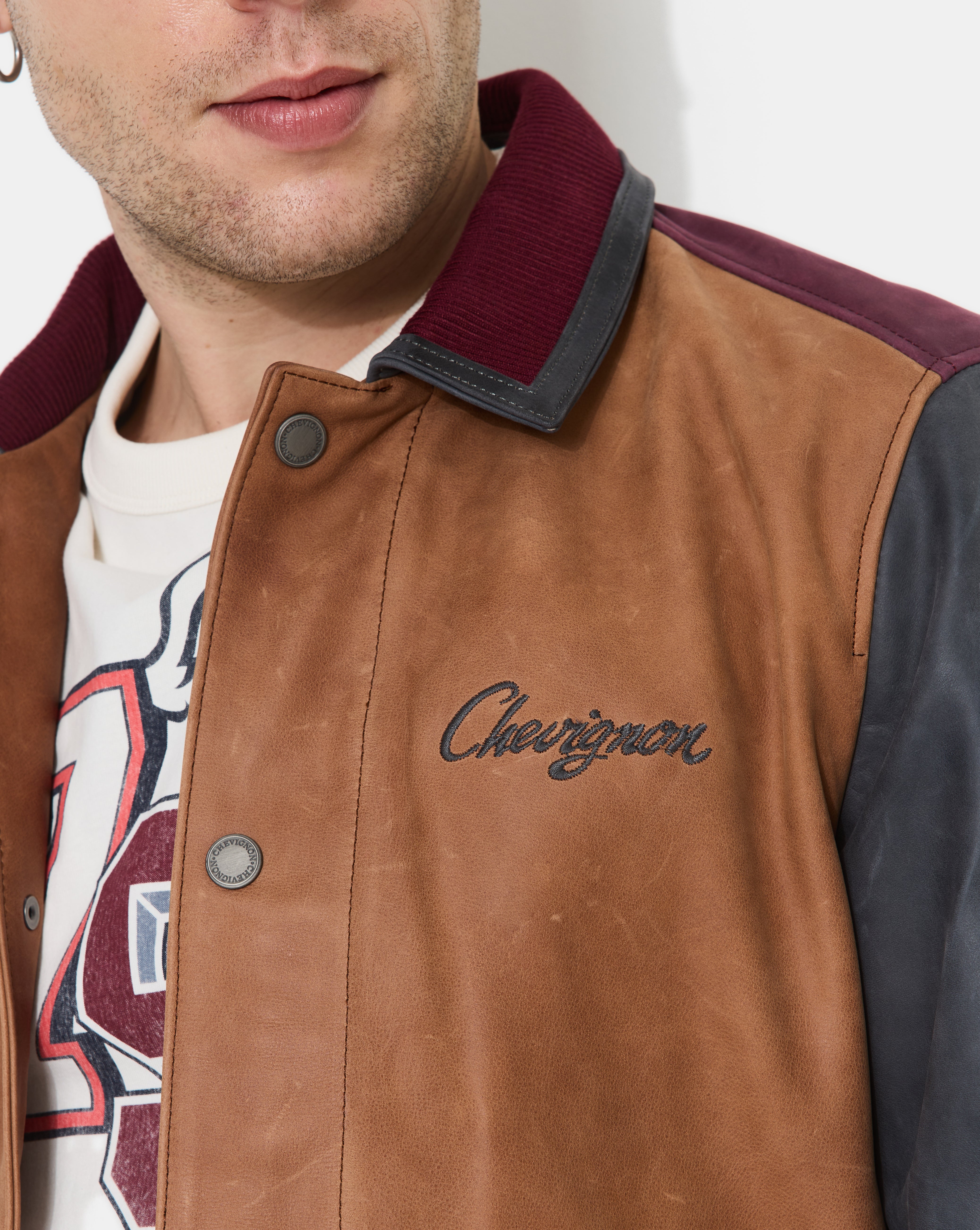 BLOUSON EN CUIR DEAREST BEIGE