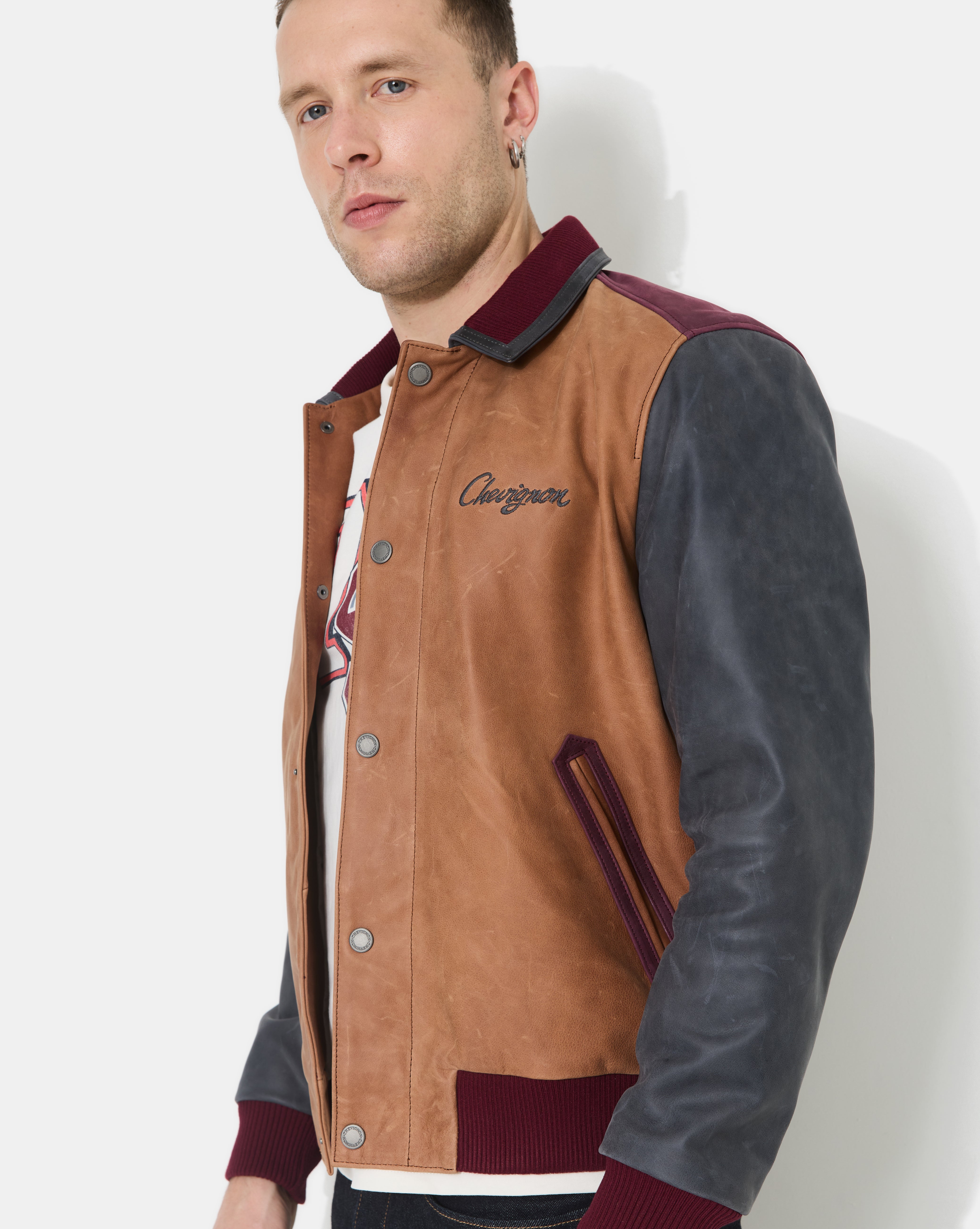 BLOUSON EN CUIR DEAREST BEIGE