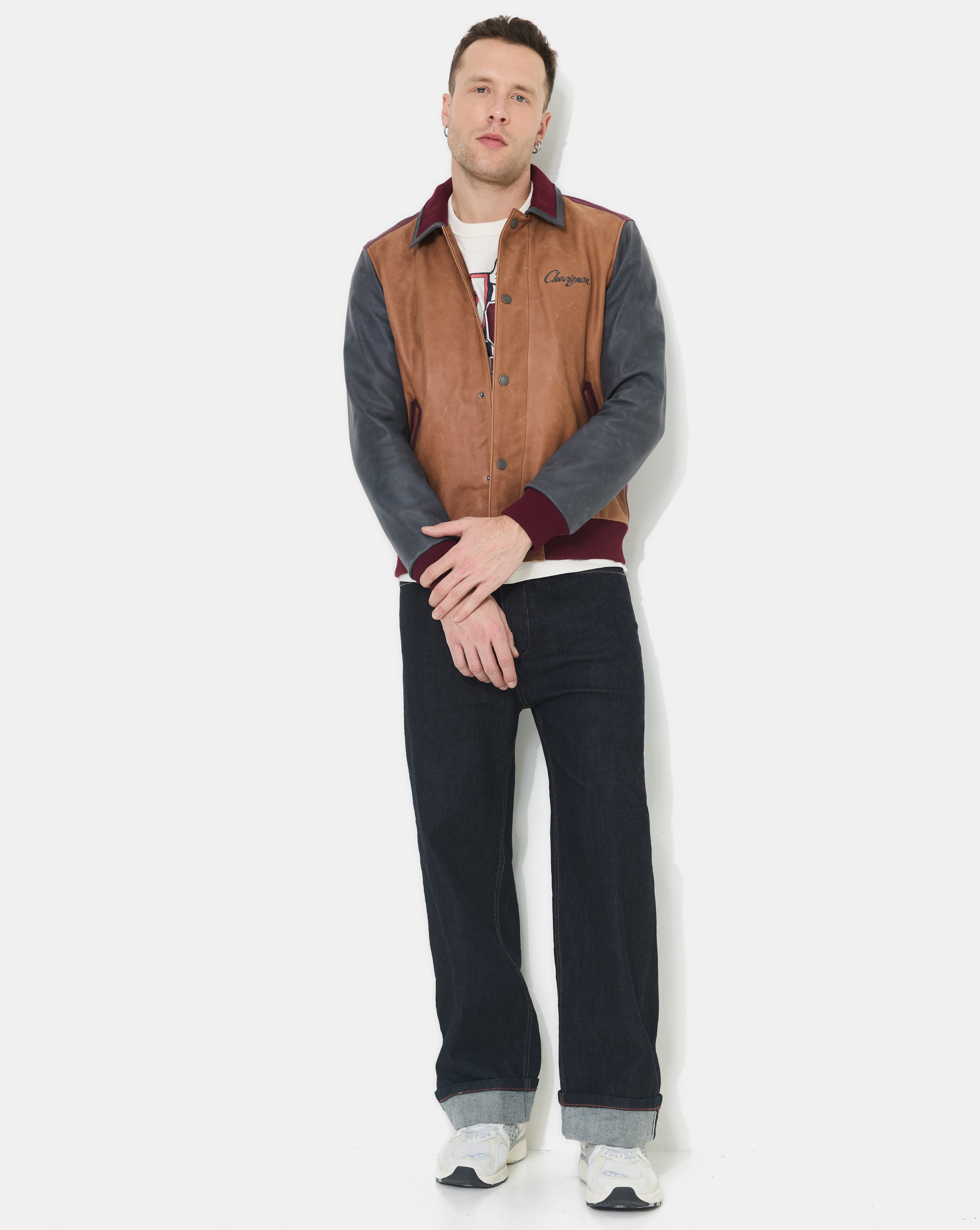 BLOUSON EN CUIR DEAREST BEIGE