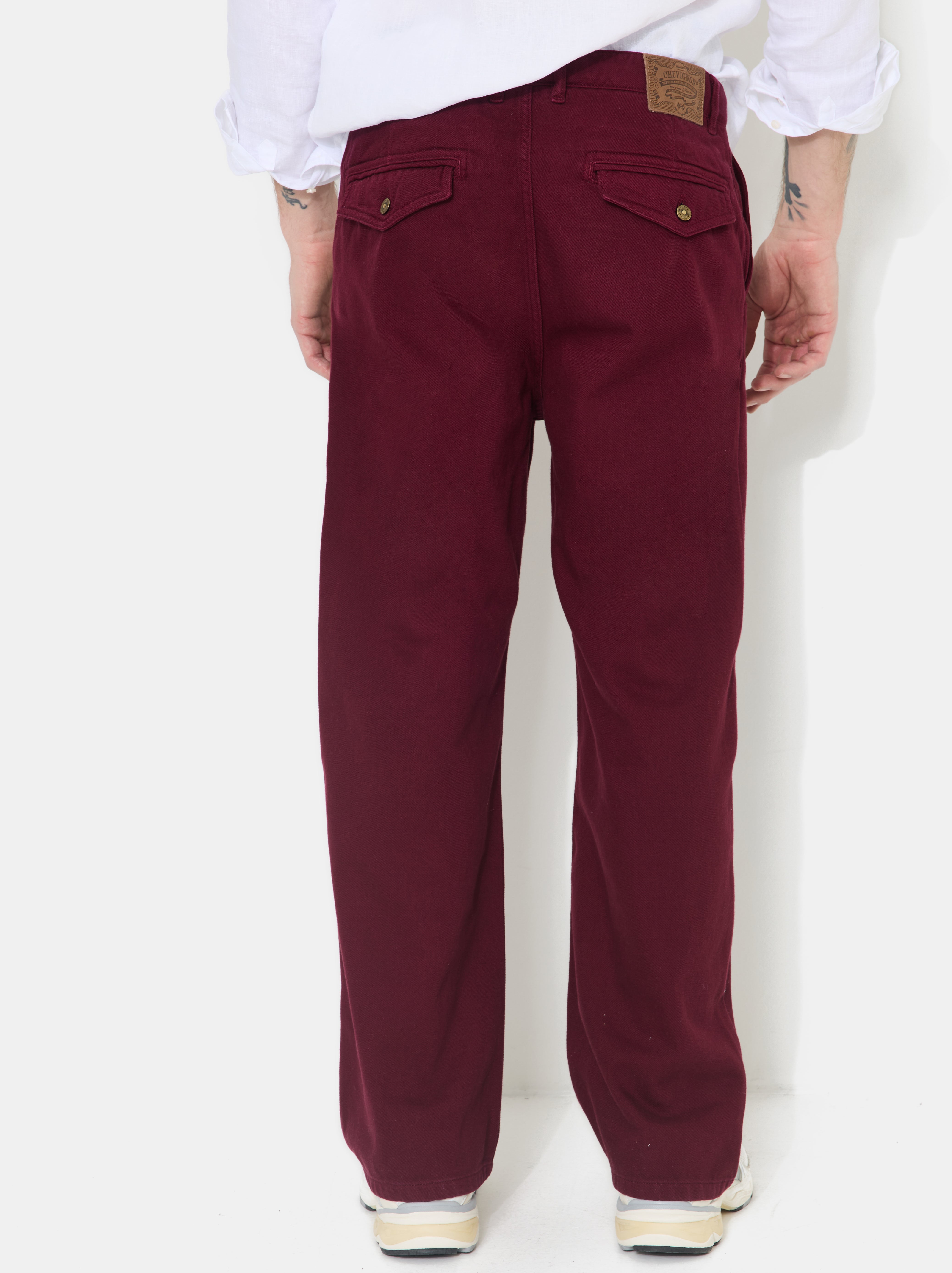 PANTALON DRAKE BURGUNDY