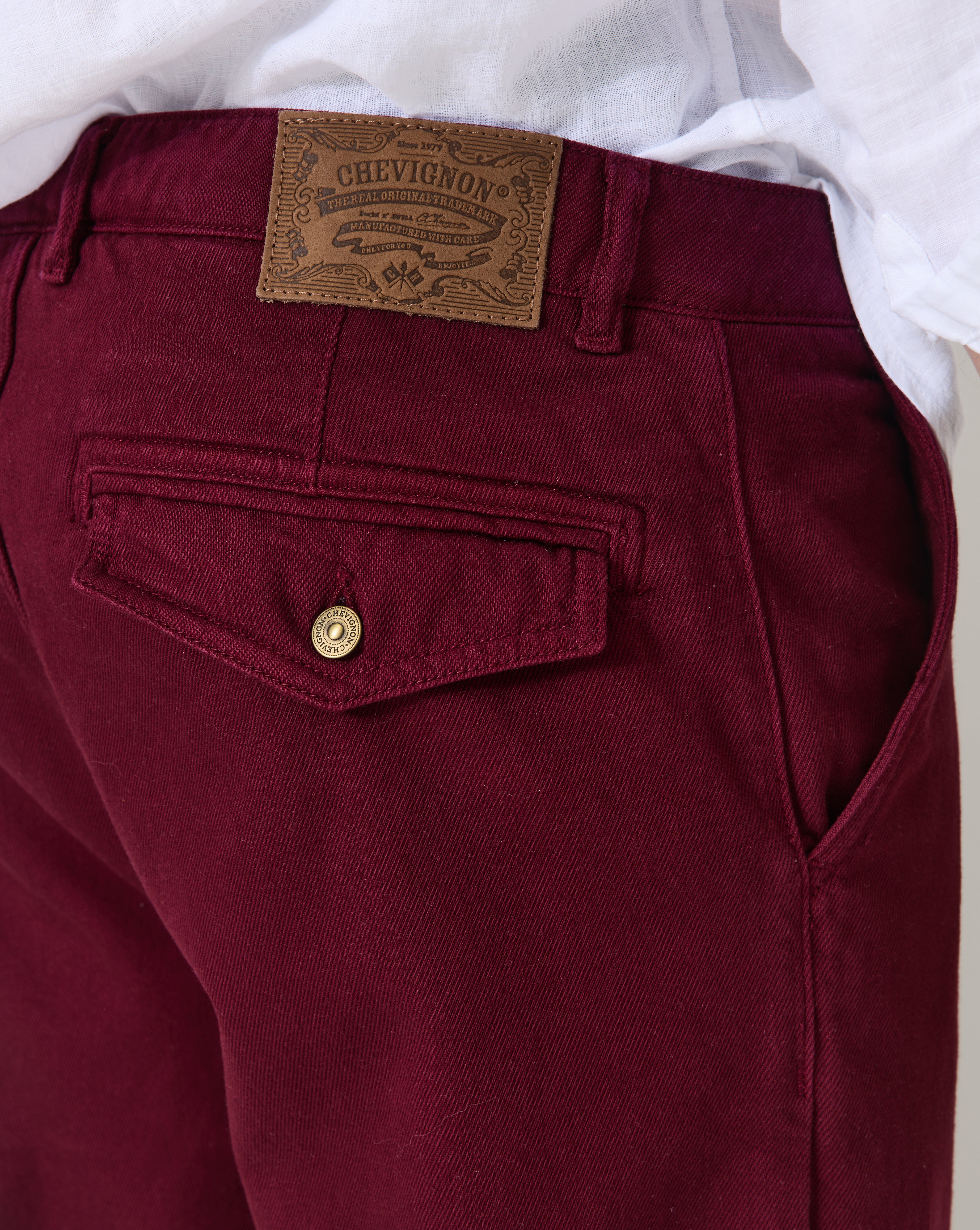 PANTALON DRAKE BURGUNDY