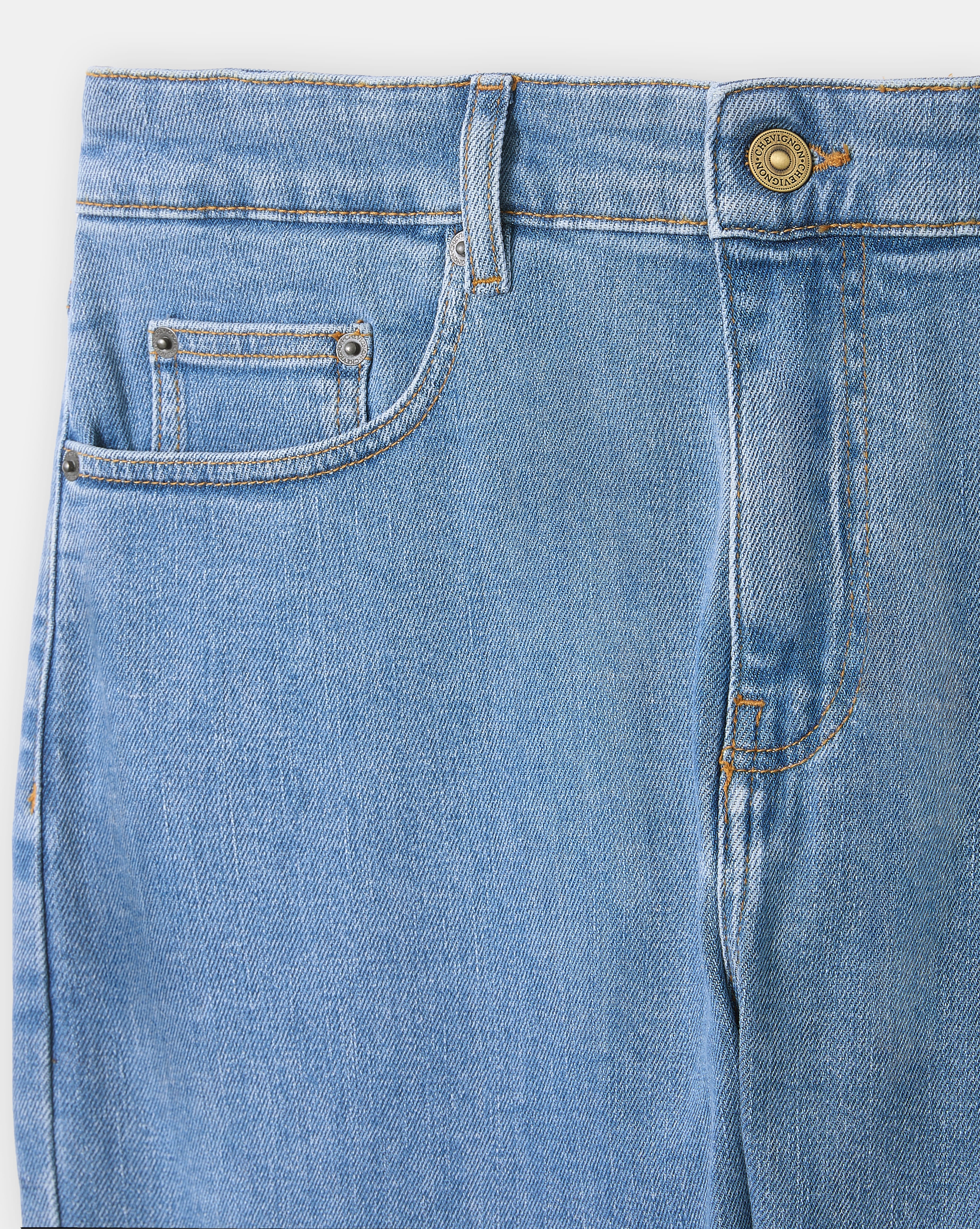 SKY BLUE TAPERED JEANS