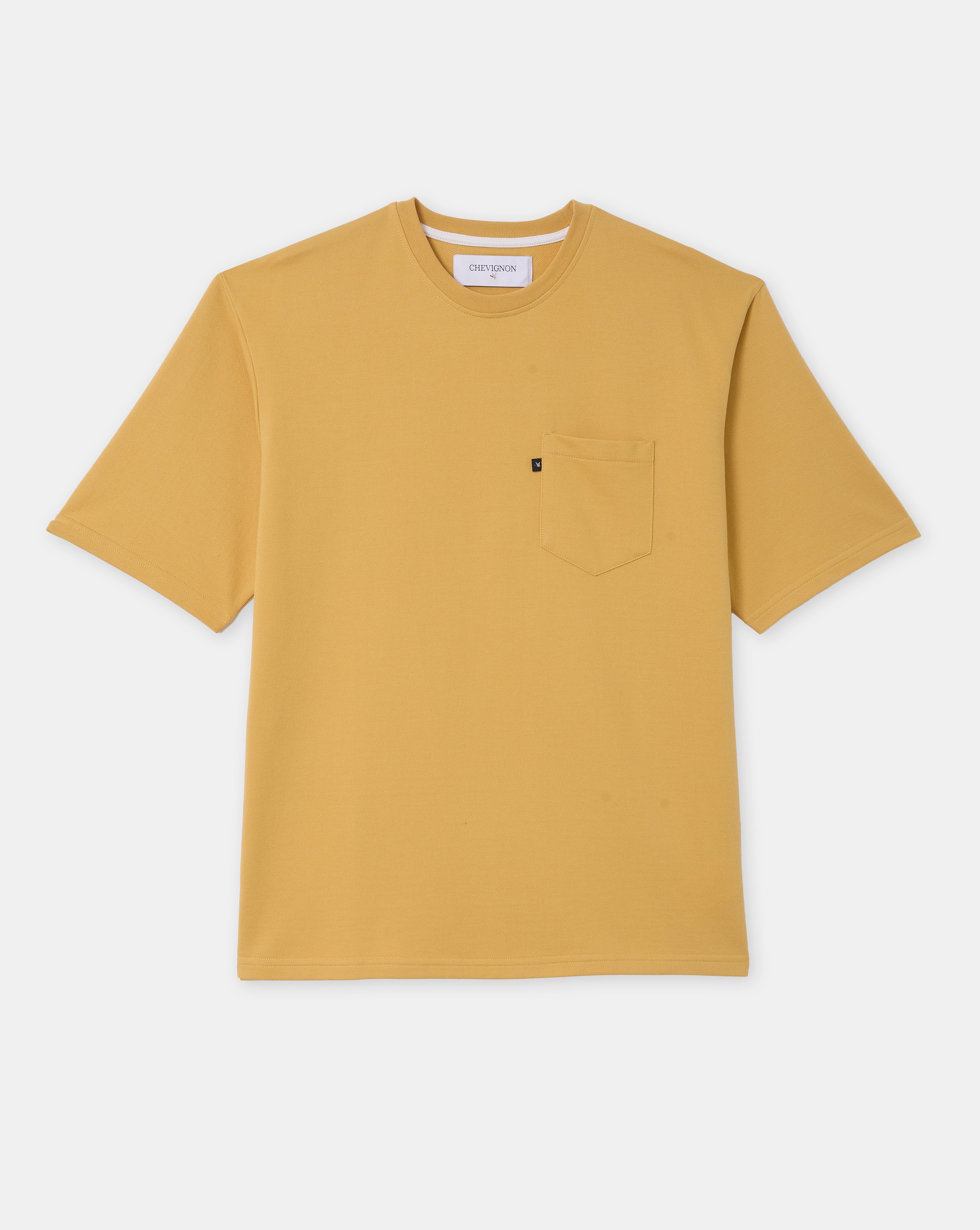 T-SHIRT POCKET TEE OCRE