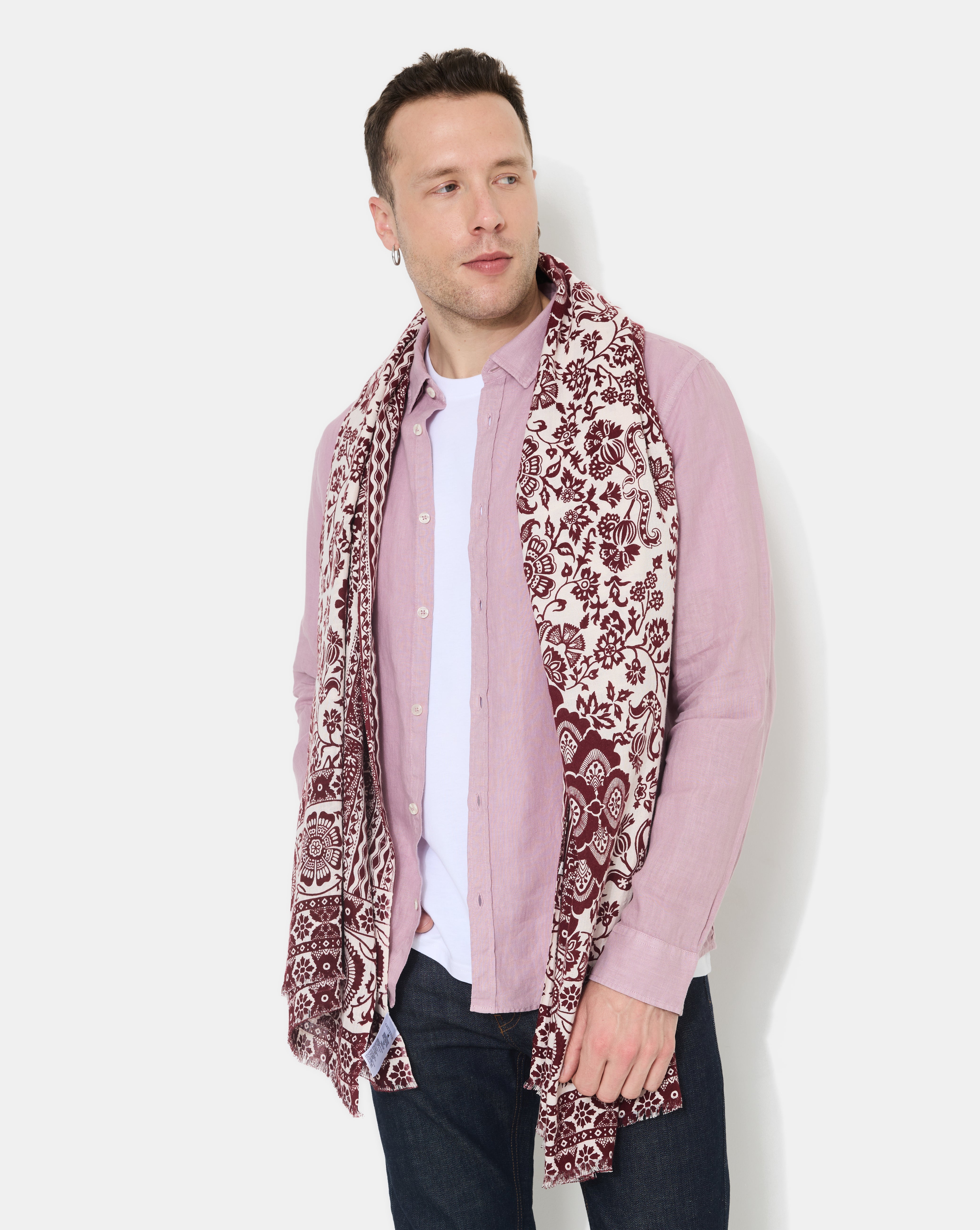 FOULARD DIOGO BURGUNDY