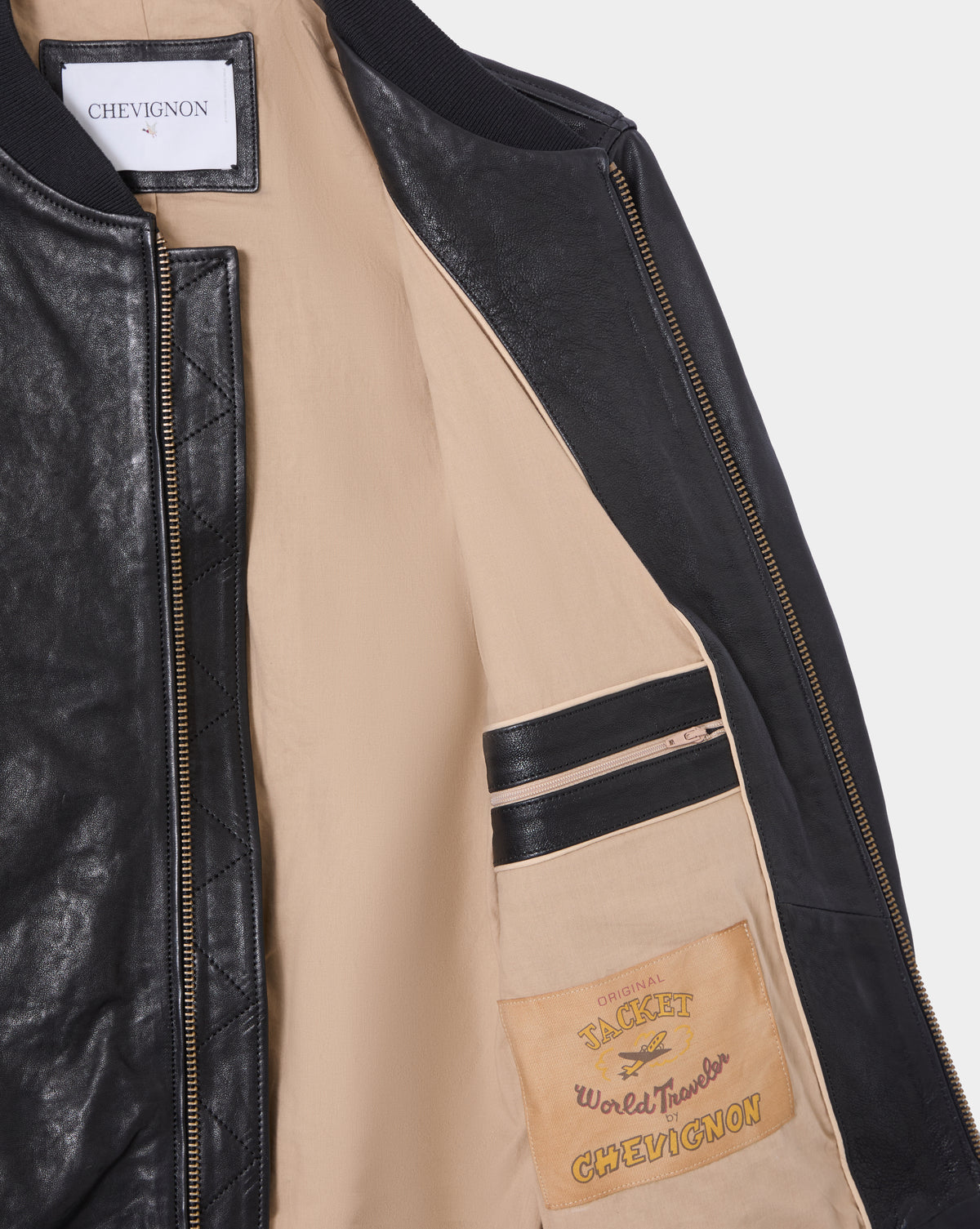 EMBER BLACK LEATHER JACKET