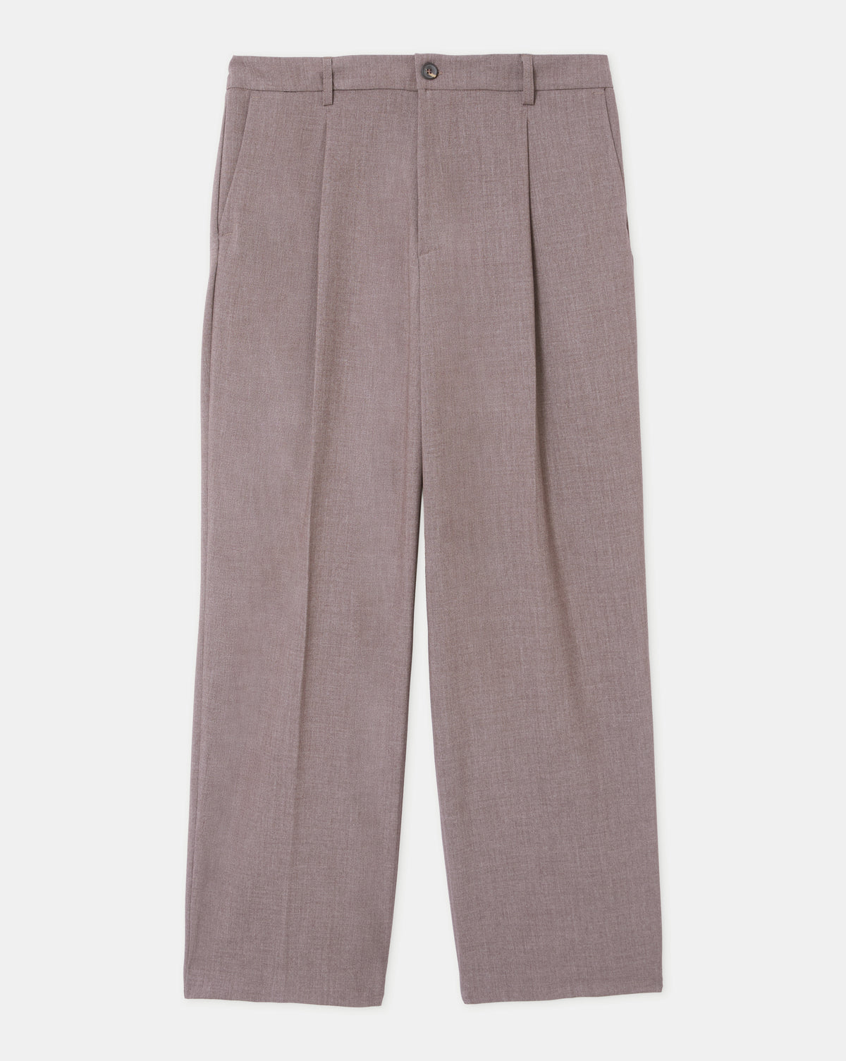 PANTALON PLISSÉ ELIOTT MARRON