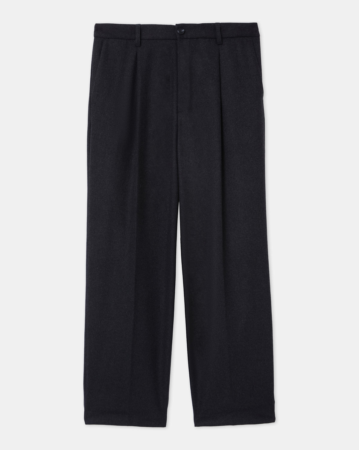 PANTALON PLISSÉ ELIOTT WOOL GRIS