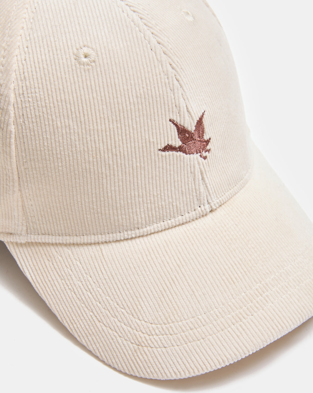 CASQUETTE EN VELOURS ELVET ÉCRU