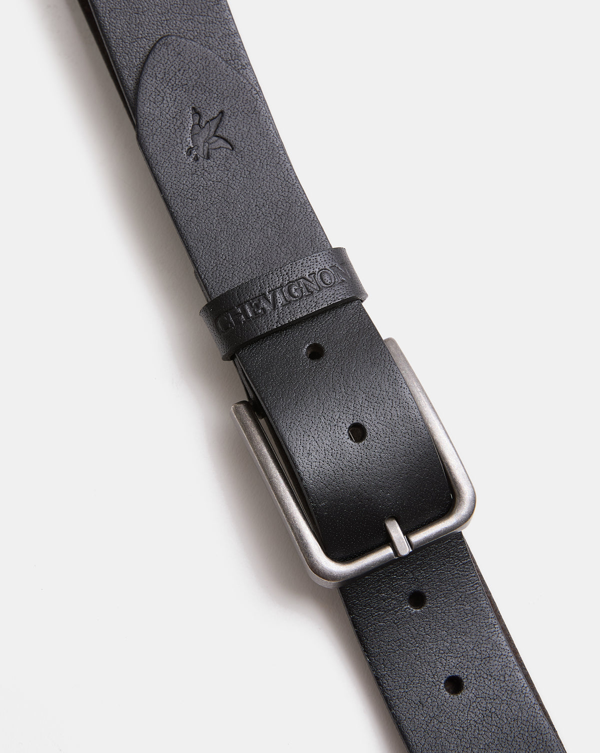 CEINTURE EN CUIR BUFFALO BELT NOIR