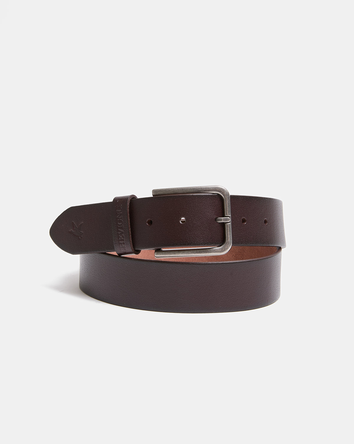 CEINTURE EN CUIR BUFFALO BELT MARRON