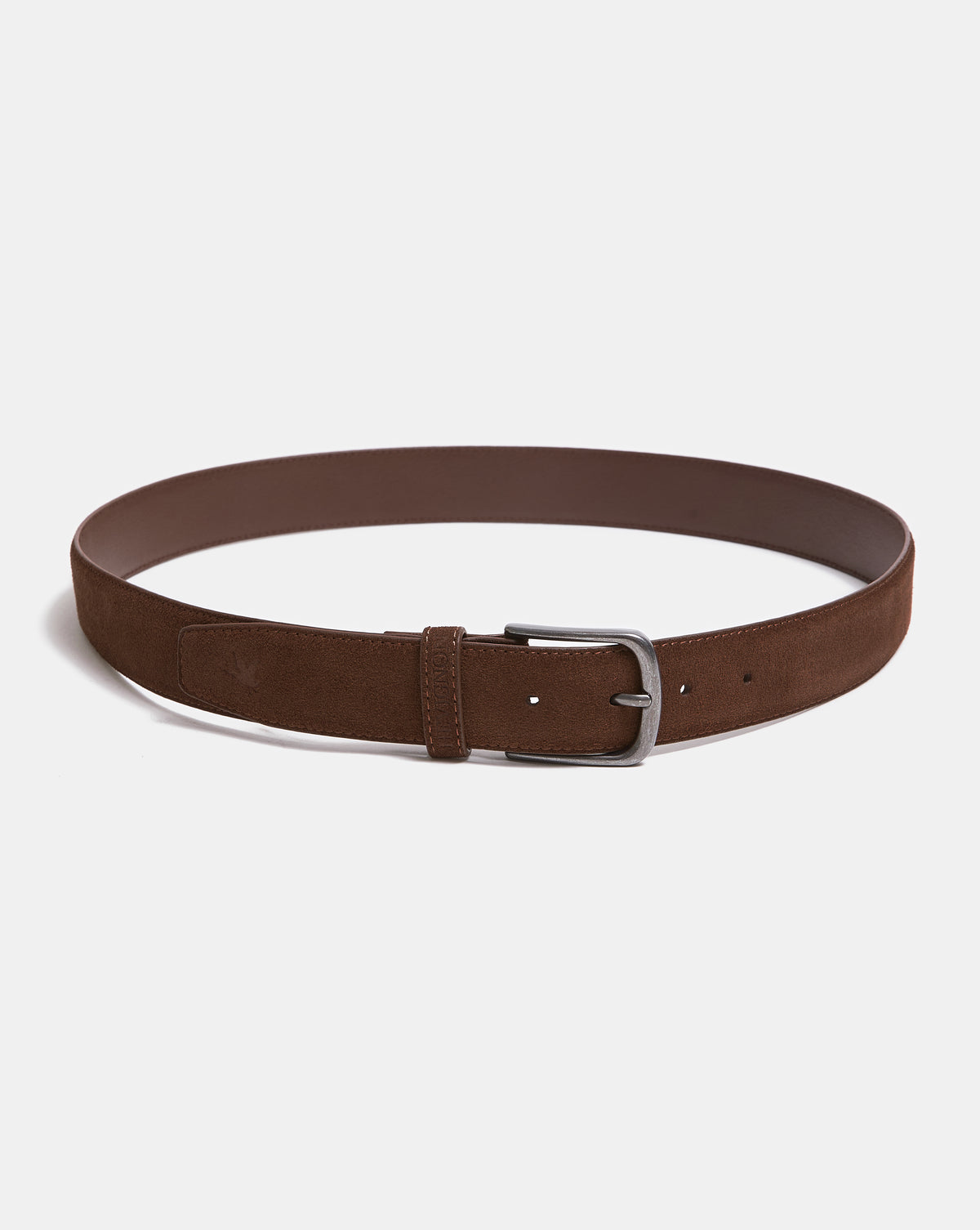 EQUINOX BROWN SUEDE LEATHER BELT