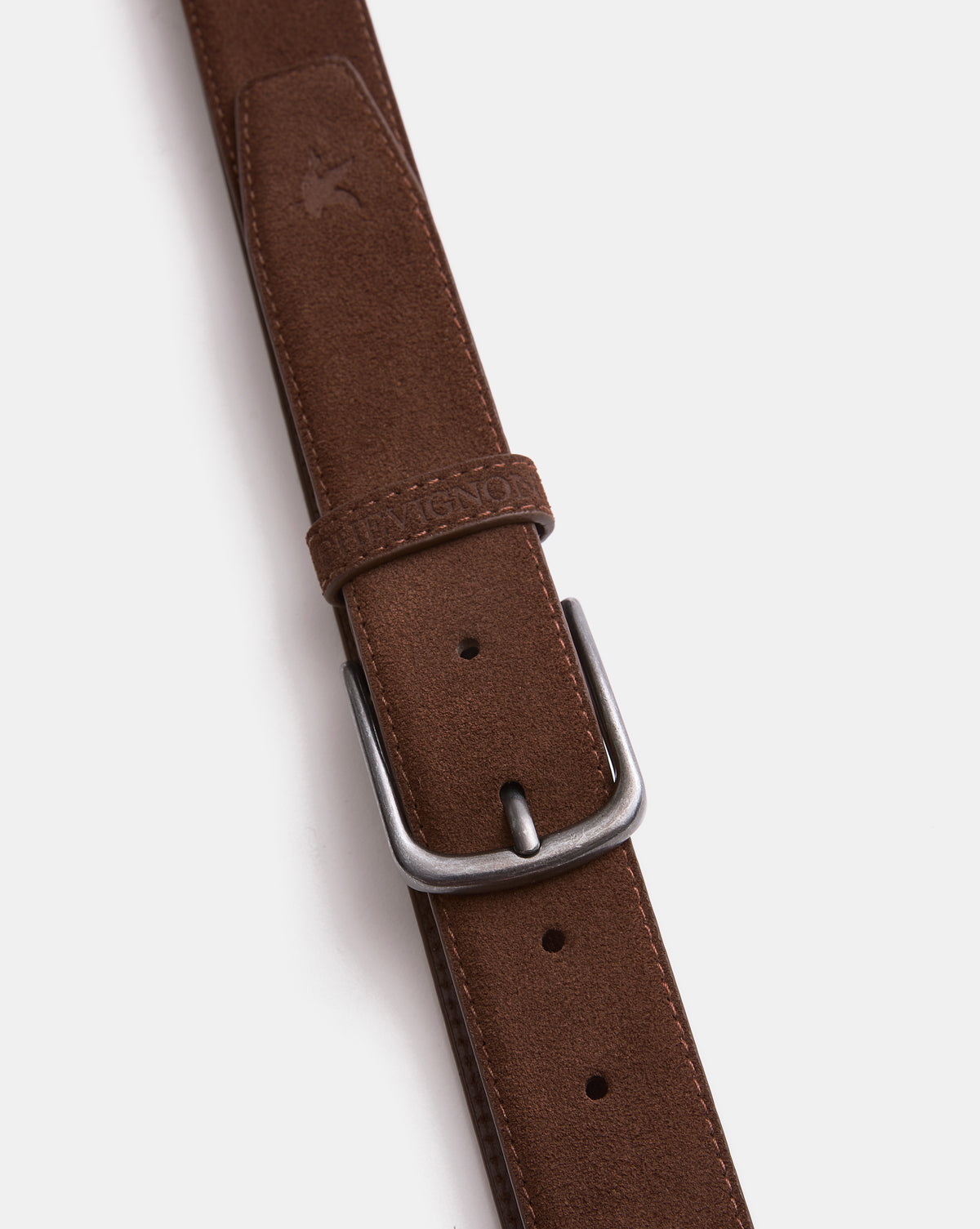 EQUINOX BROWN SUEDE LEATHER BELT