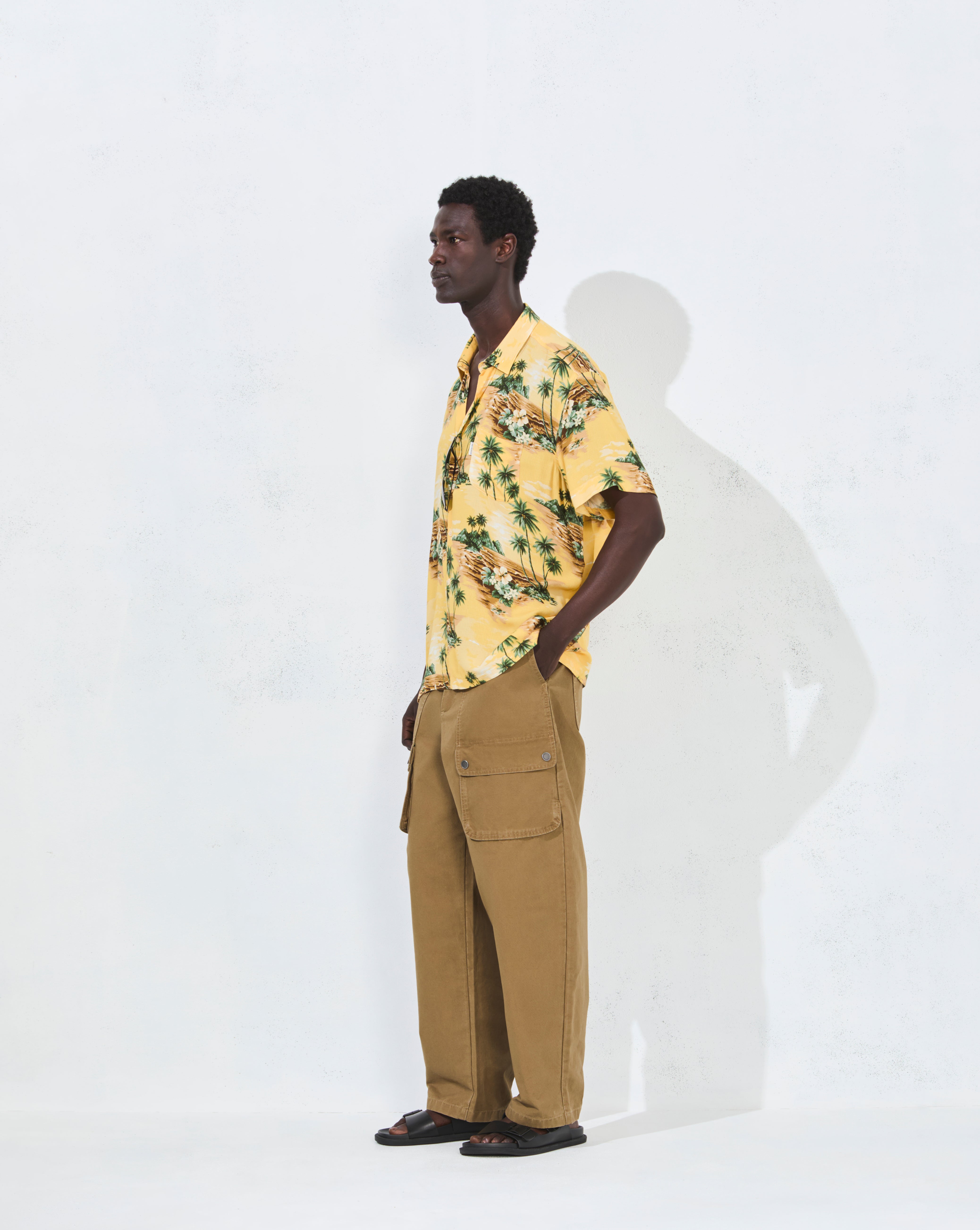 CHEMISE COLBY JAUNE