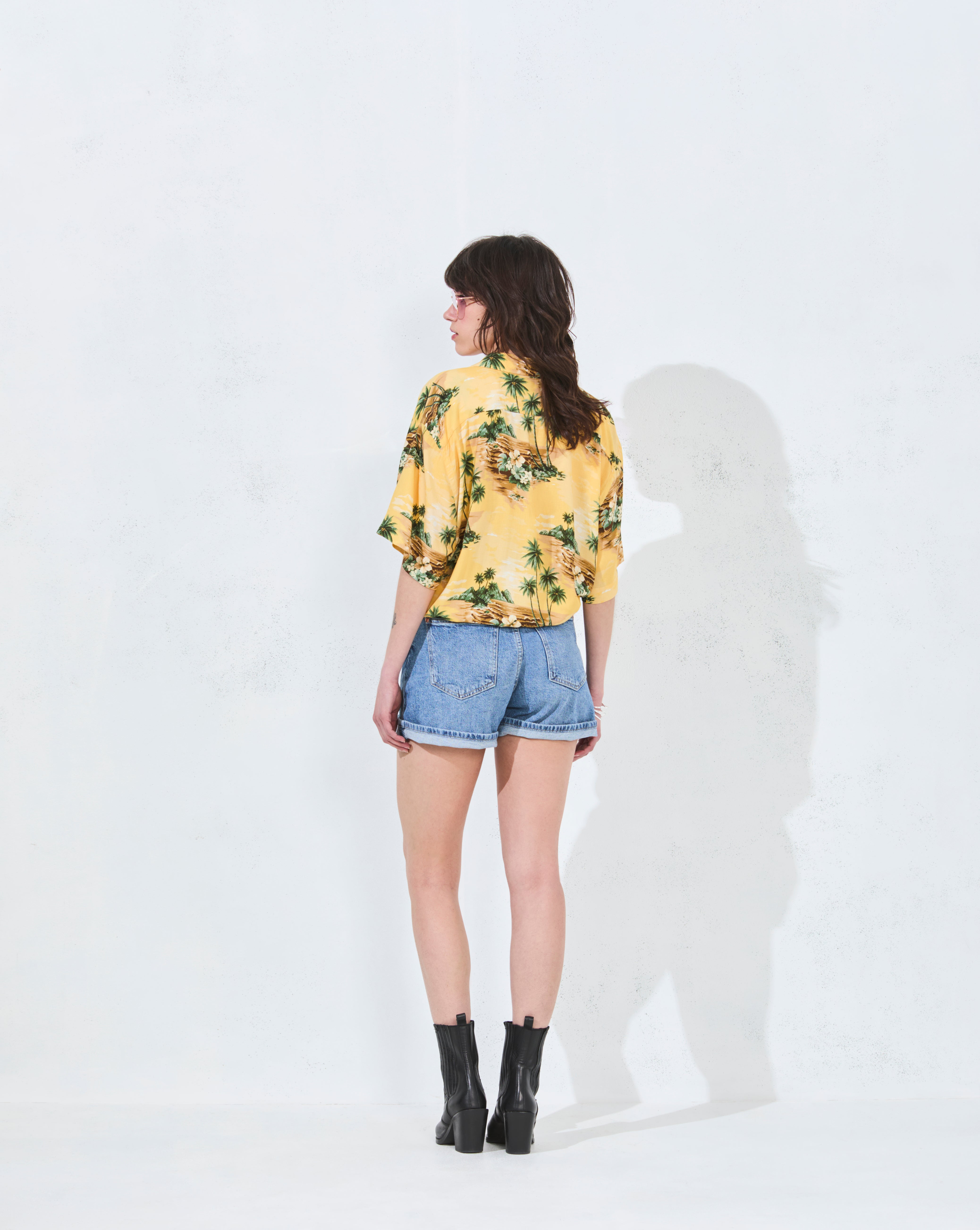CHEMISE COLBY JAUNE