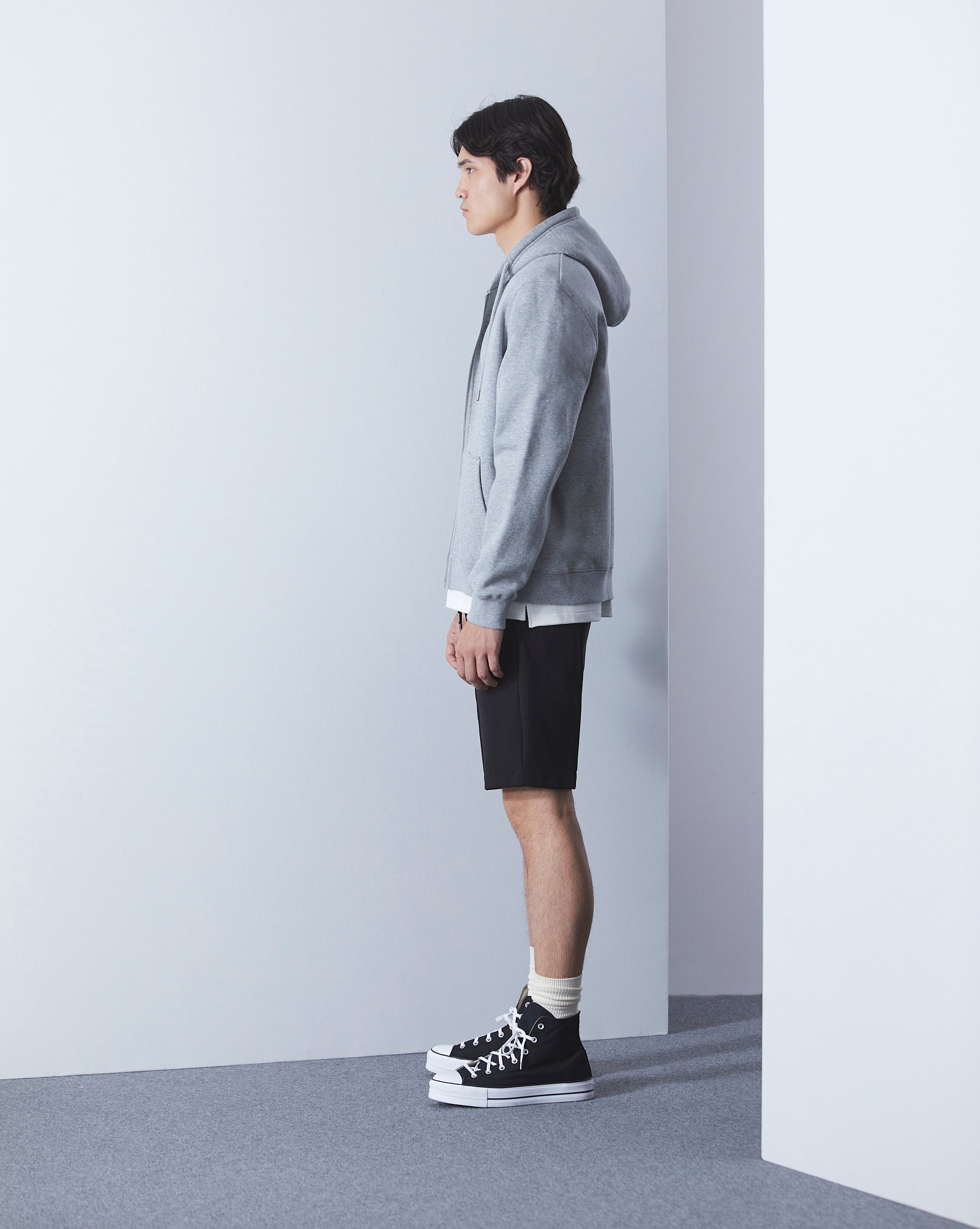 SWEATSHIRT CITY HOOD BASIC GRIS