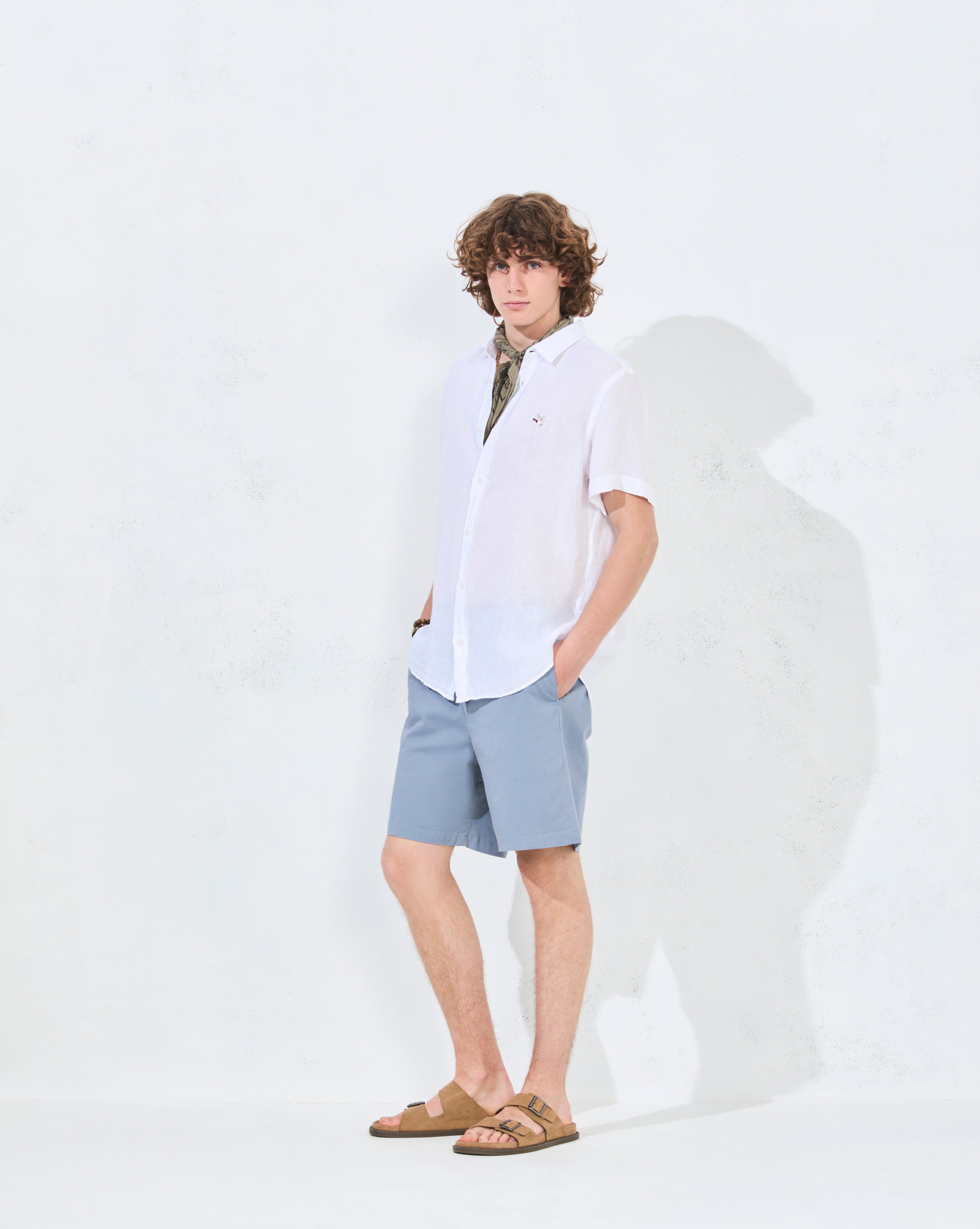 CHEMISE ORLANDO EN LIN BLANC
