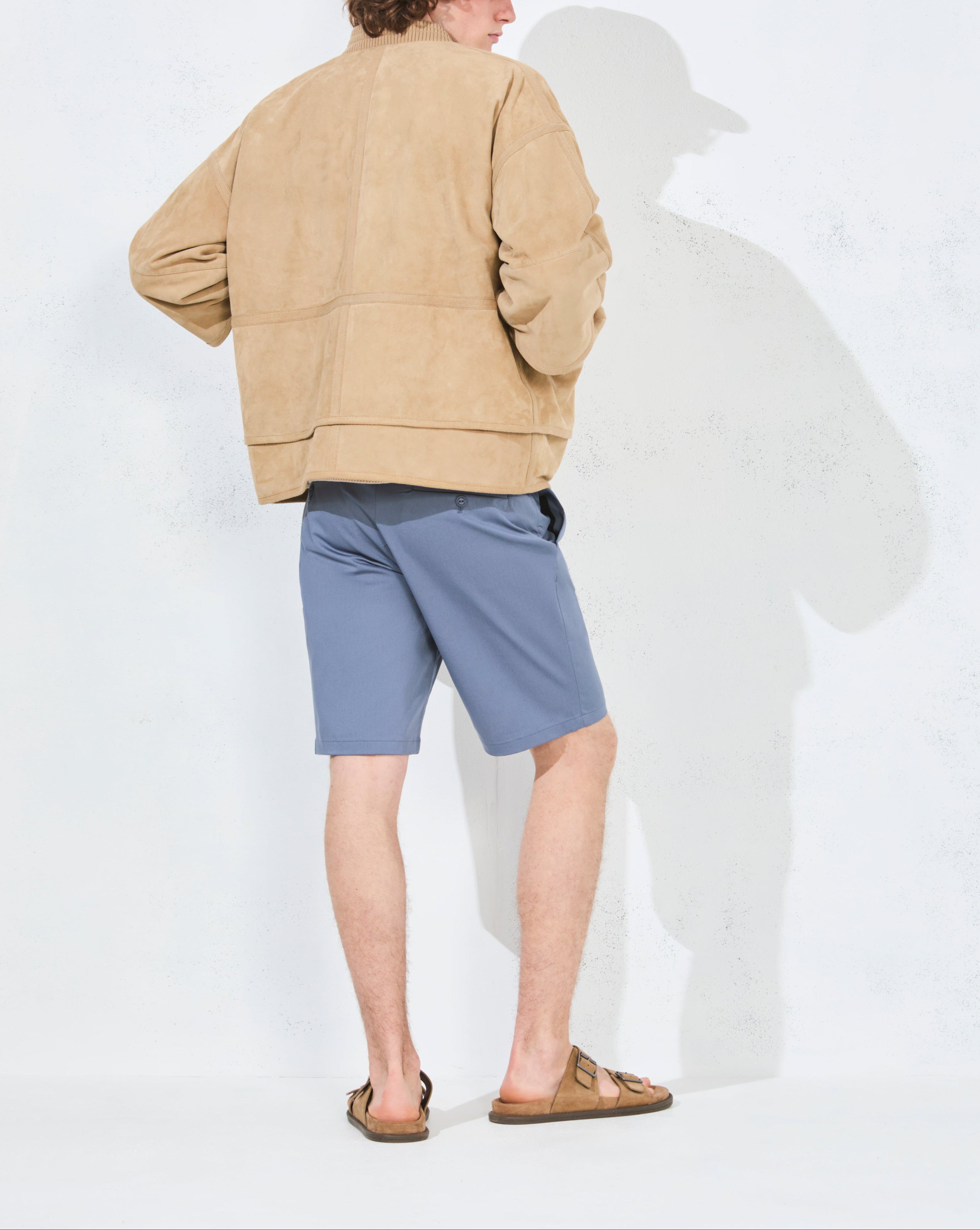 BLOUSON CUIR COSDY BEIGE