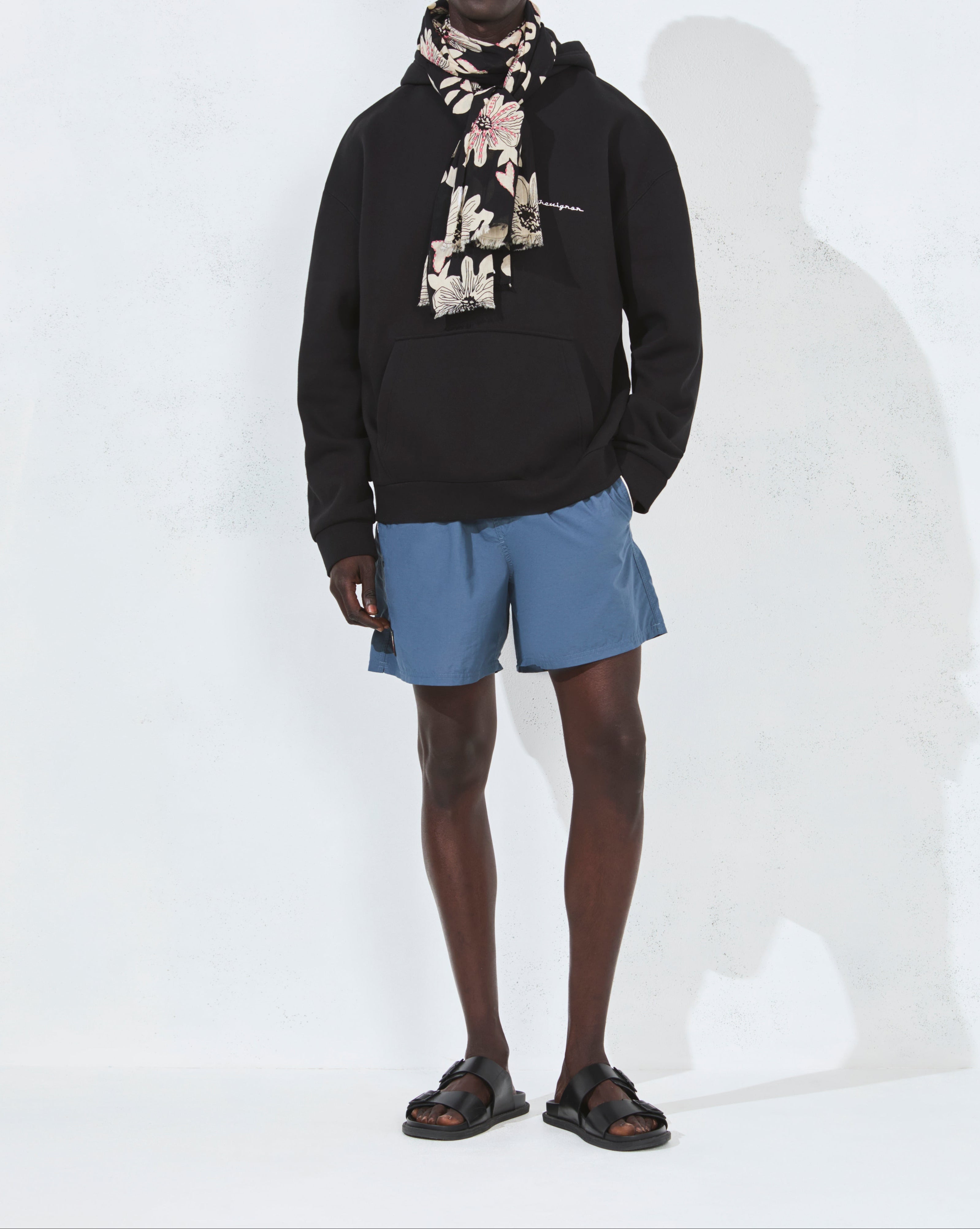 SWEATSHIRT CITY HOOD OVERSIZE NOIR