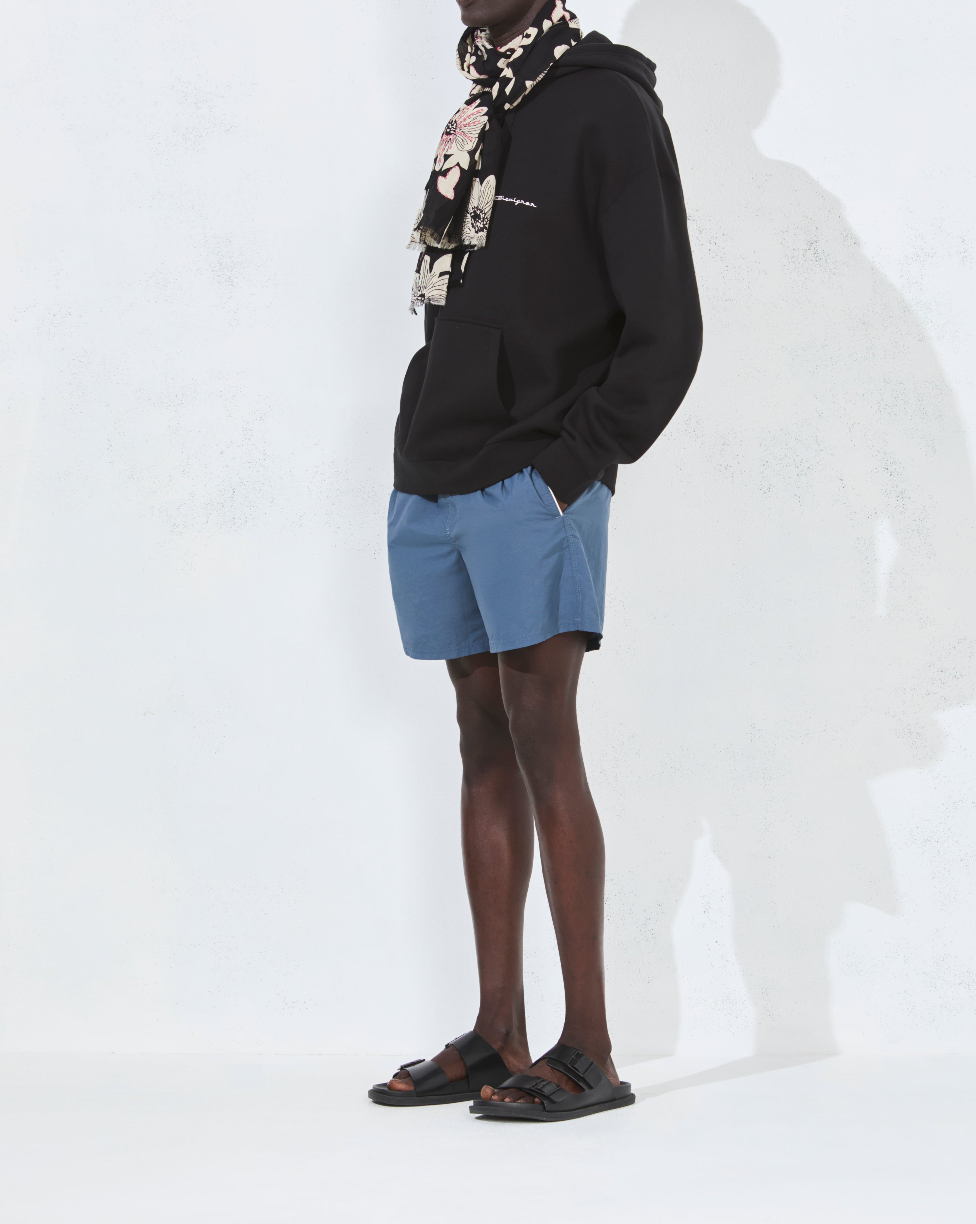 SWEATSHIRT CITY HOOD OVERSIZE NOIR