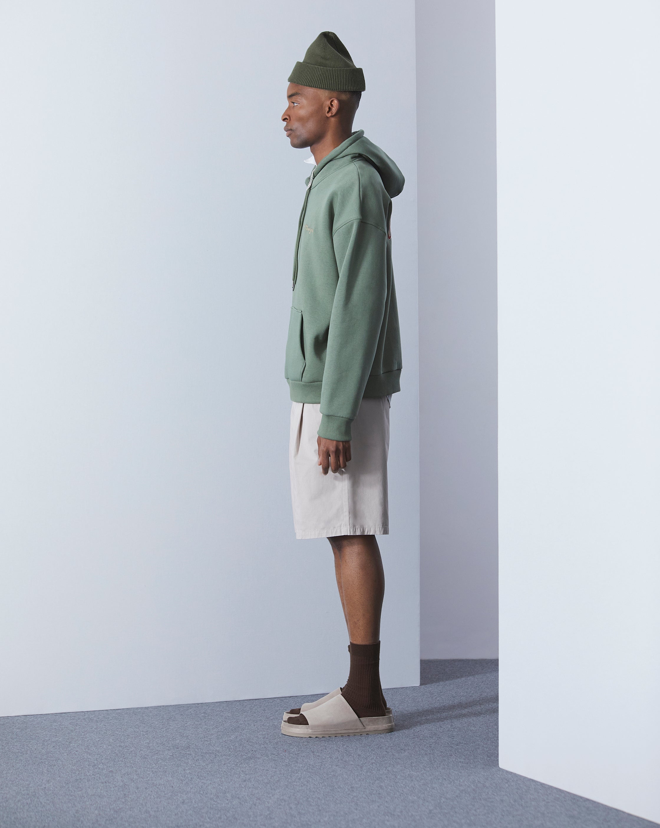 SWEATSHIRT HOOD 90 GREEN