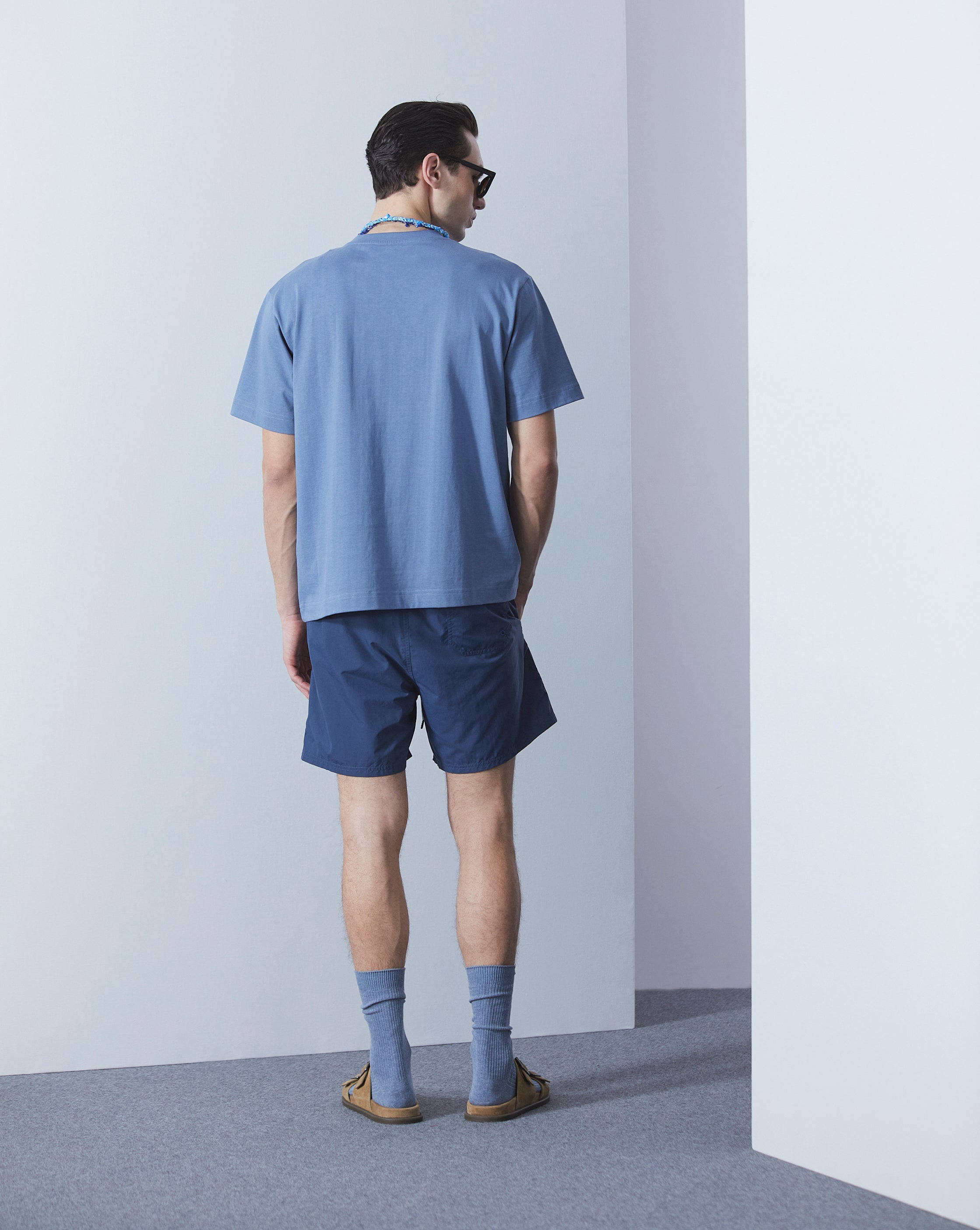 T-SHIRT CITY TEE OVERSIZE BLEU