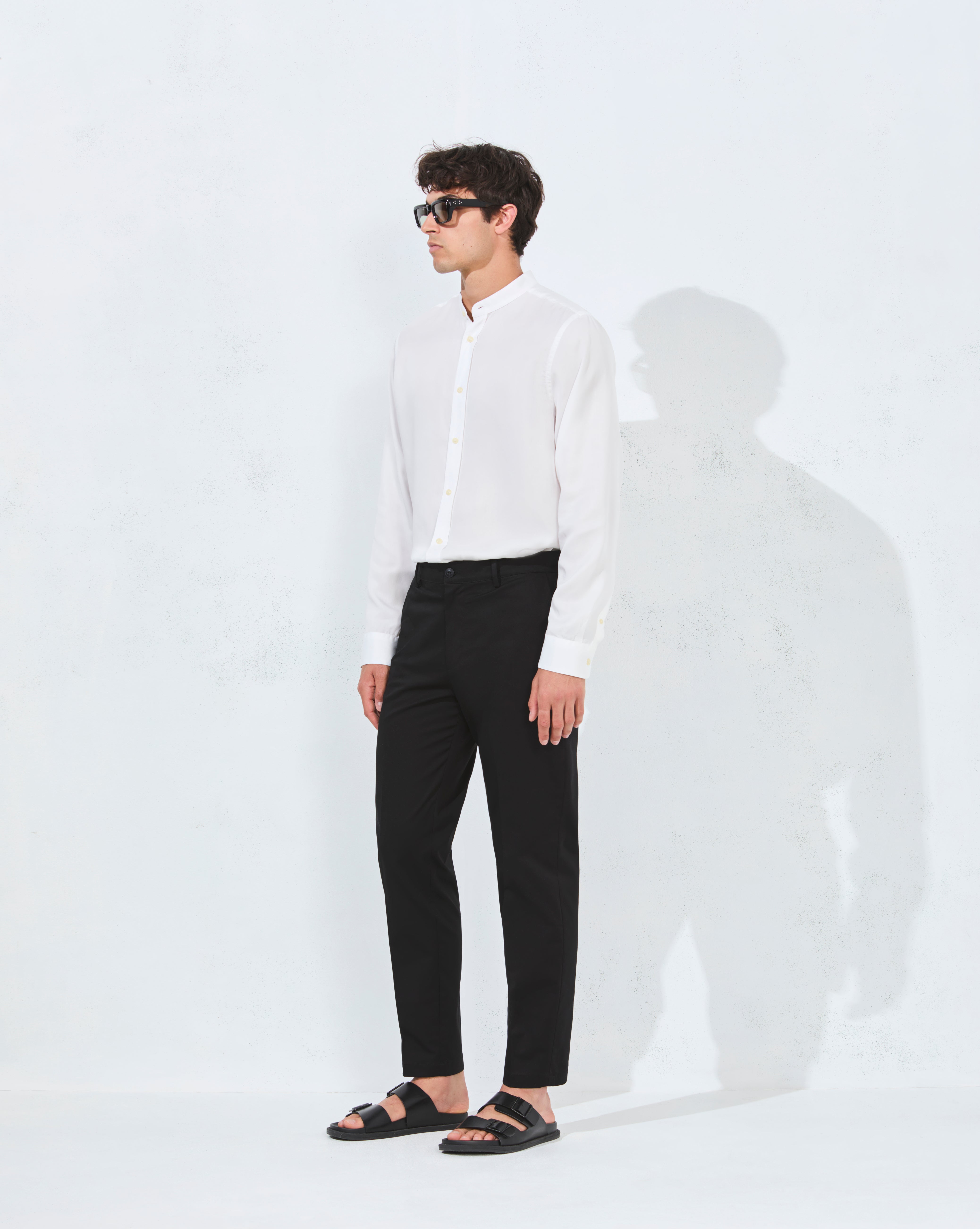 PANTALON PLEAT NOIR