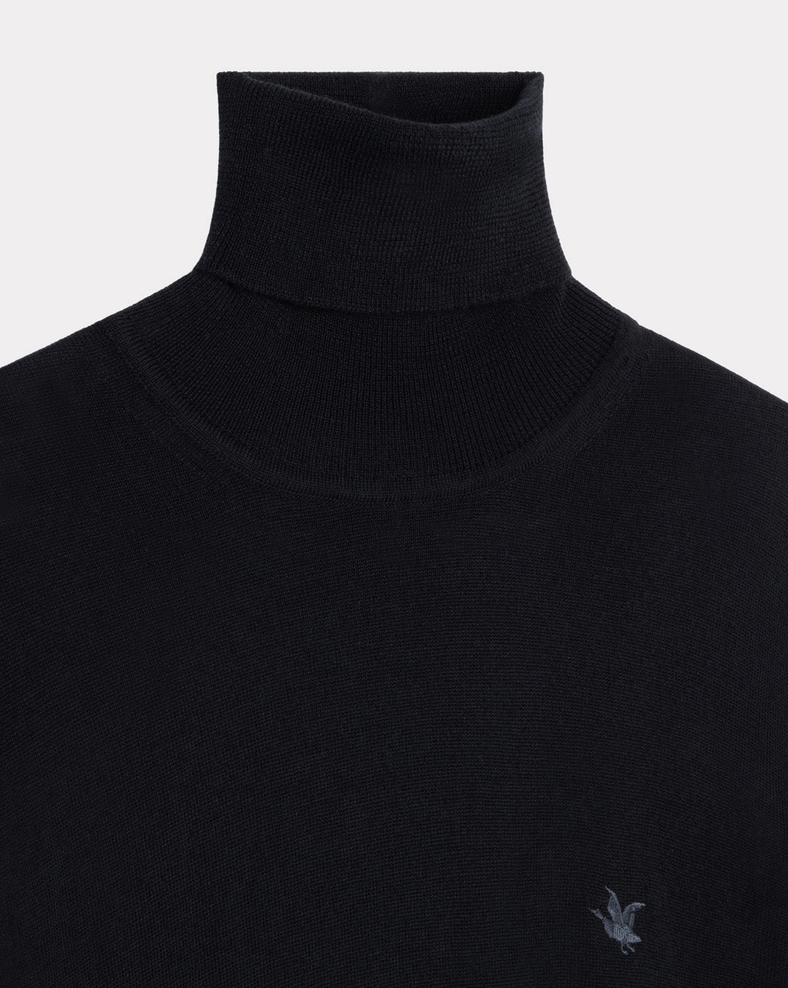 PULL TURTLE MÉRINOS NOIR