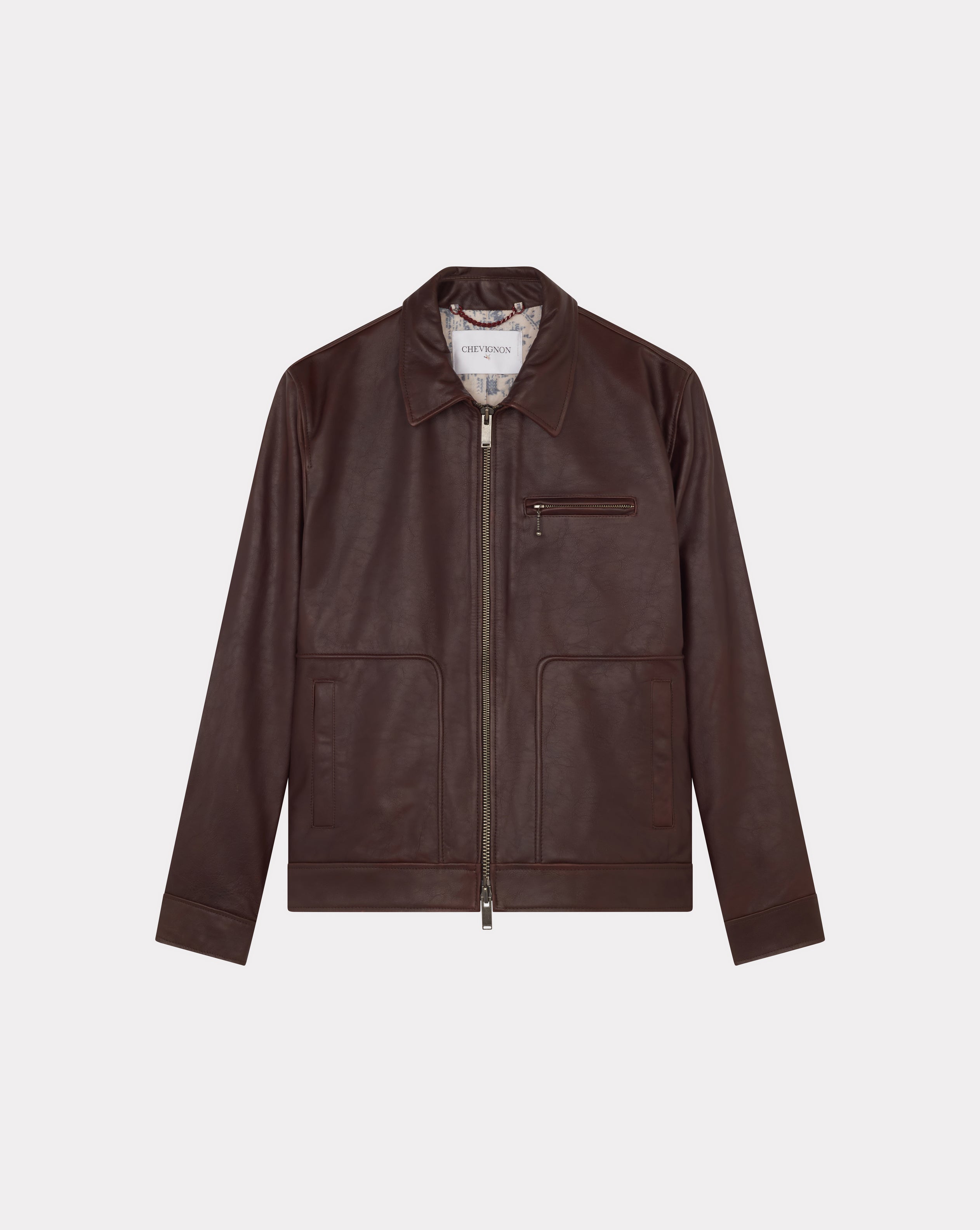 BROWN MOTOR JACKET