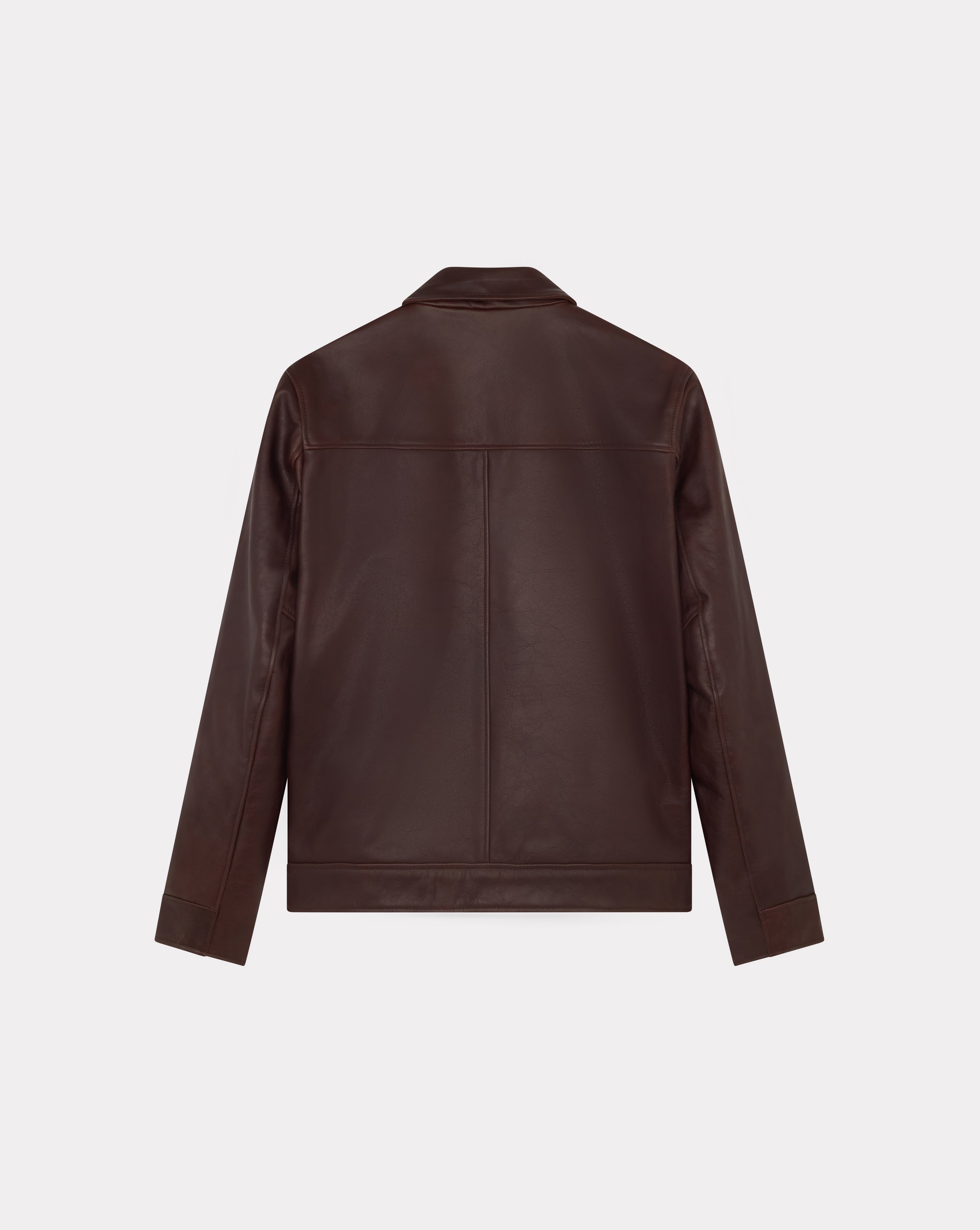 BLOUSON MOTOR MARRON